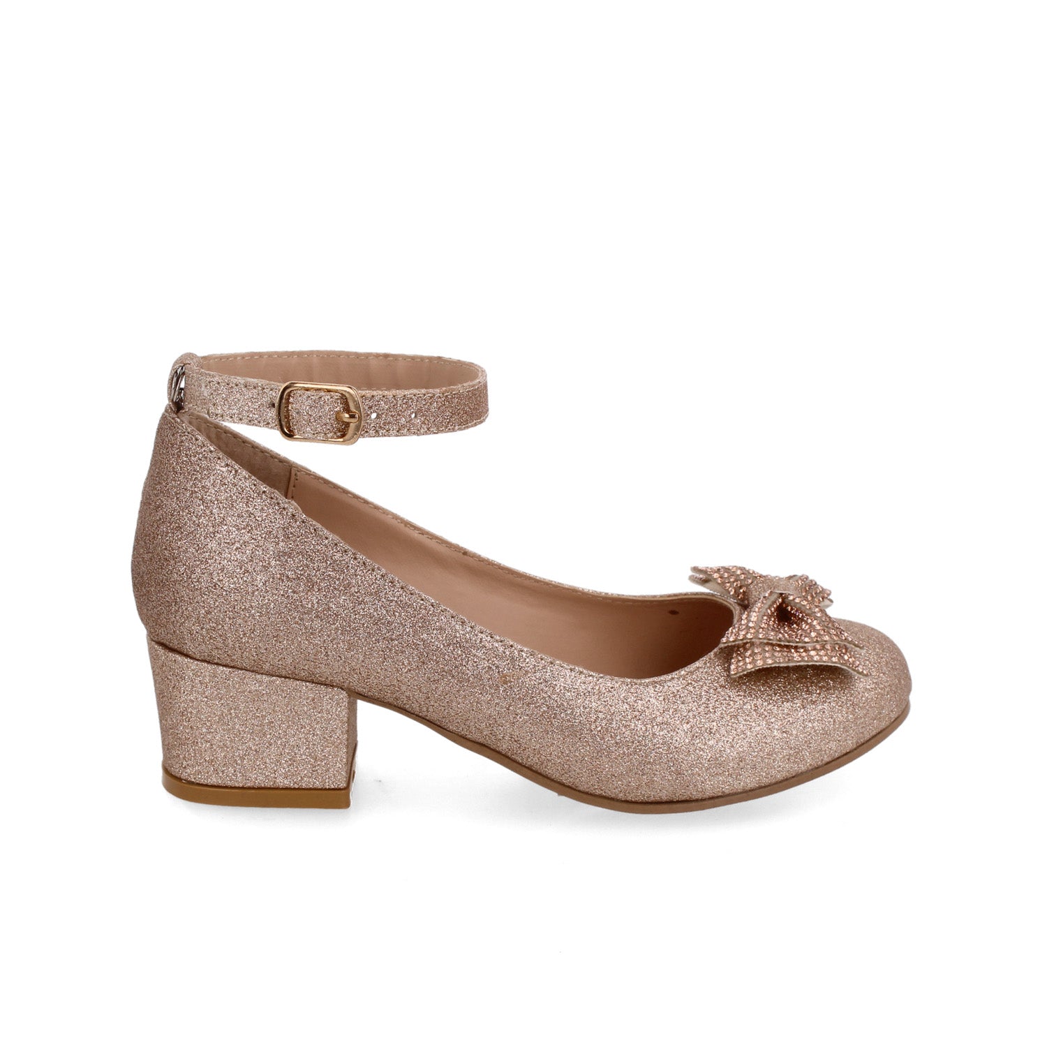 Zapatilla de Fiesta Vazza color Oro Rosado para Junior Niña
