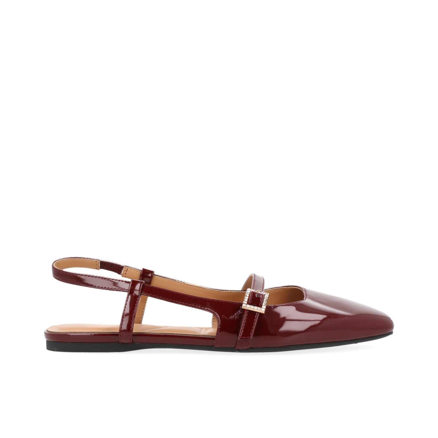 Ballerina Casual Vazza color Vino para Mujer