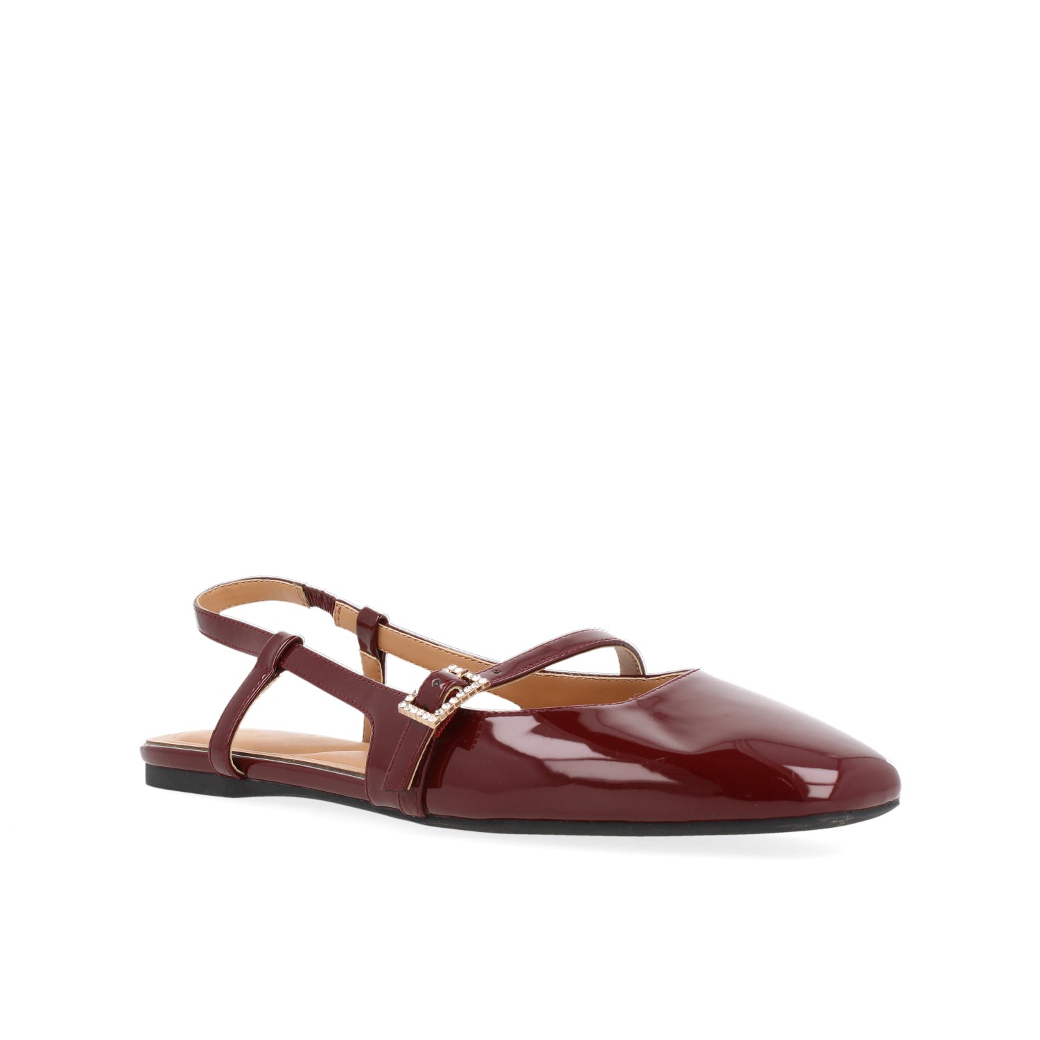 Ballerina Casual Vazza color Vino para Mujer