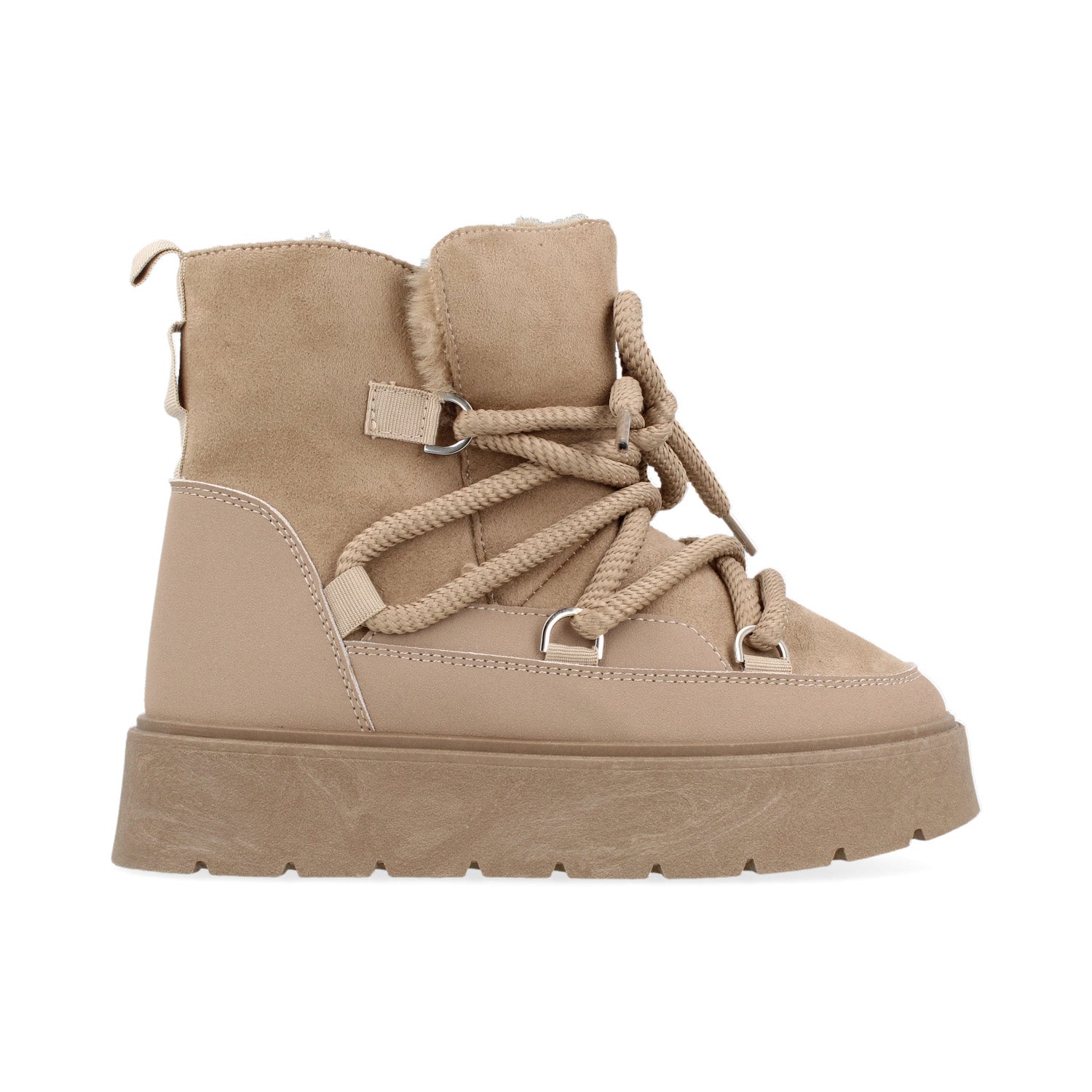 Bota Casual Vazza color Khaki para Mujer
