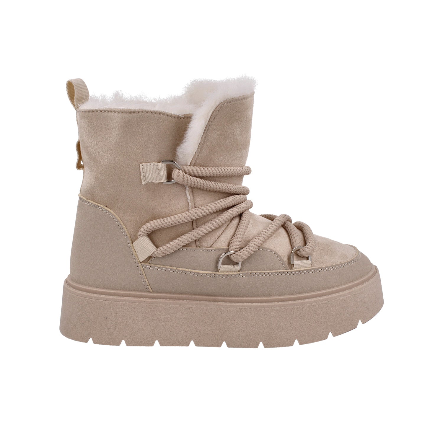 Bota Casual Vazza color Beige para Mujer