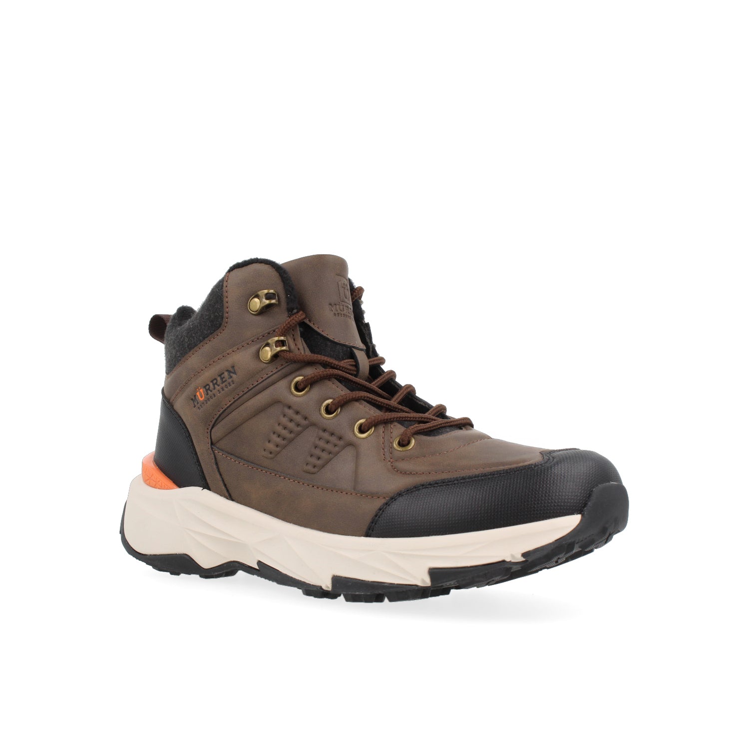 Botin Tipo Industrial Vazza color Cafe para Hombre