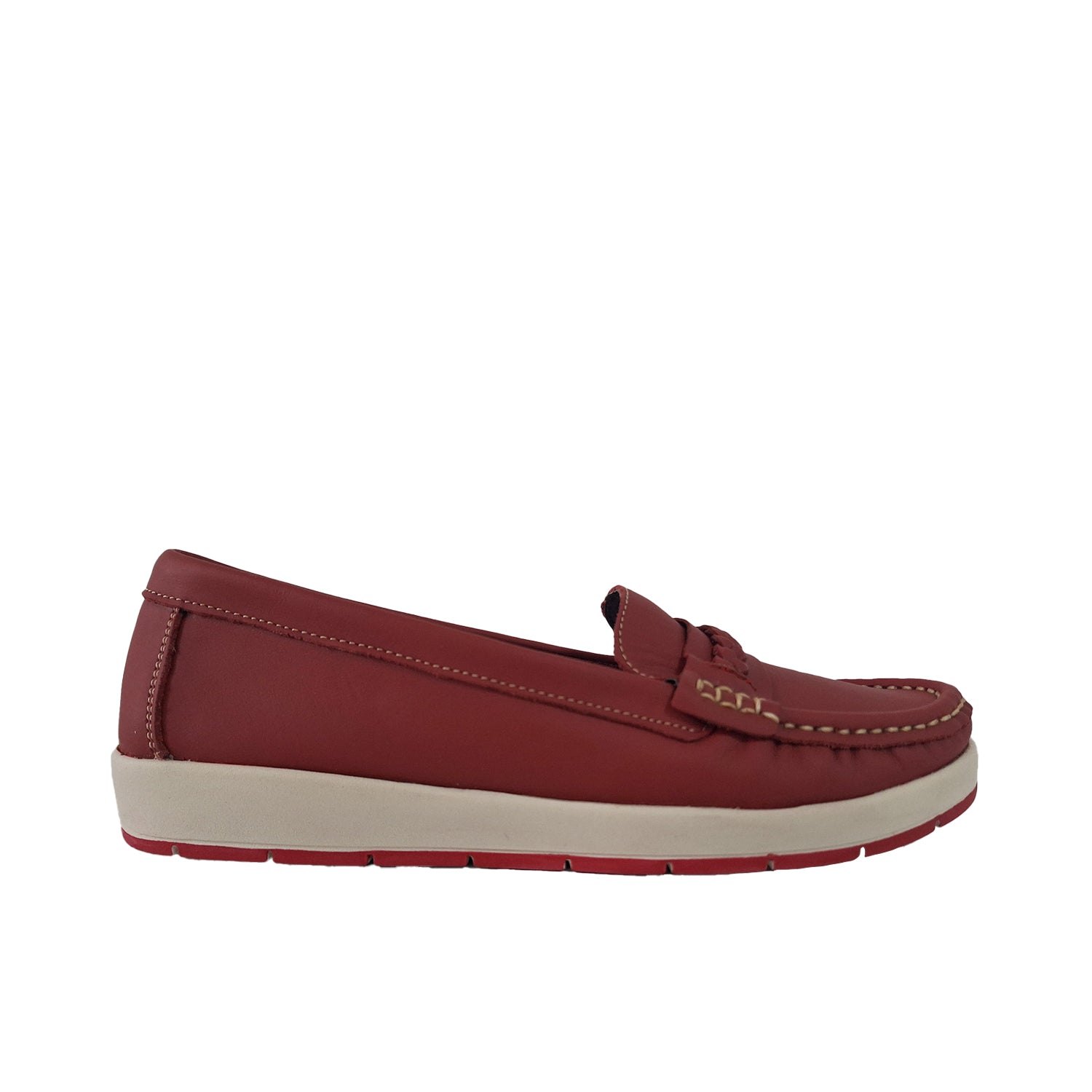 Zapato Casual Vazza color Rojo para Mujer