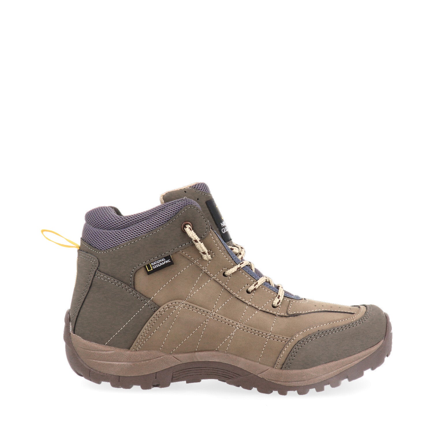 Botin Estilo Industrial National Geographic color Cafe para Hombre