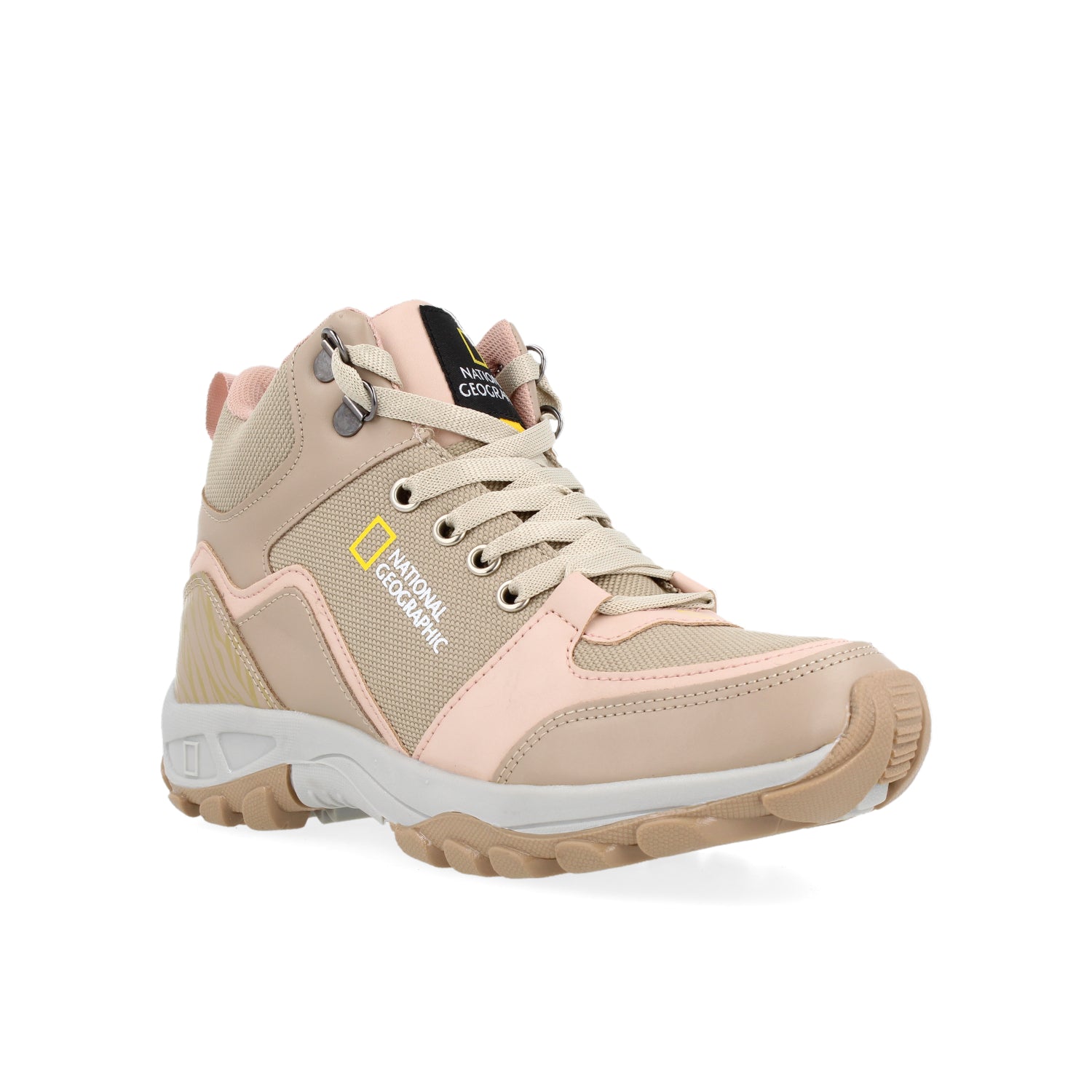 Botin Tipo Industrial National Geographic color Beige para Mujer