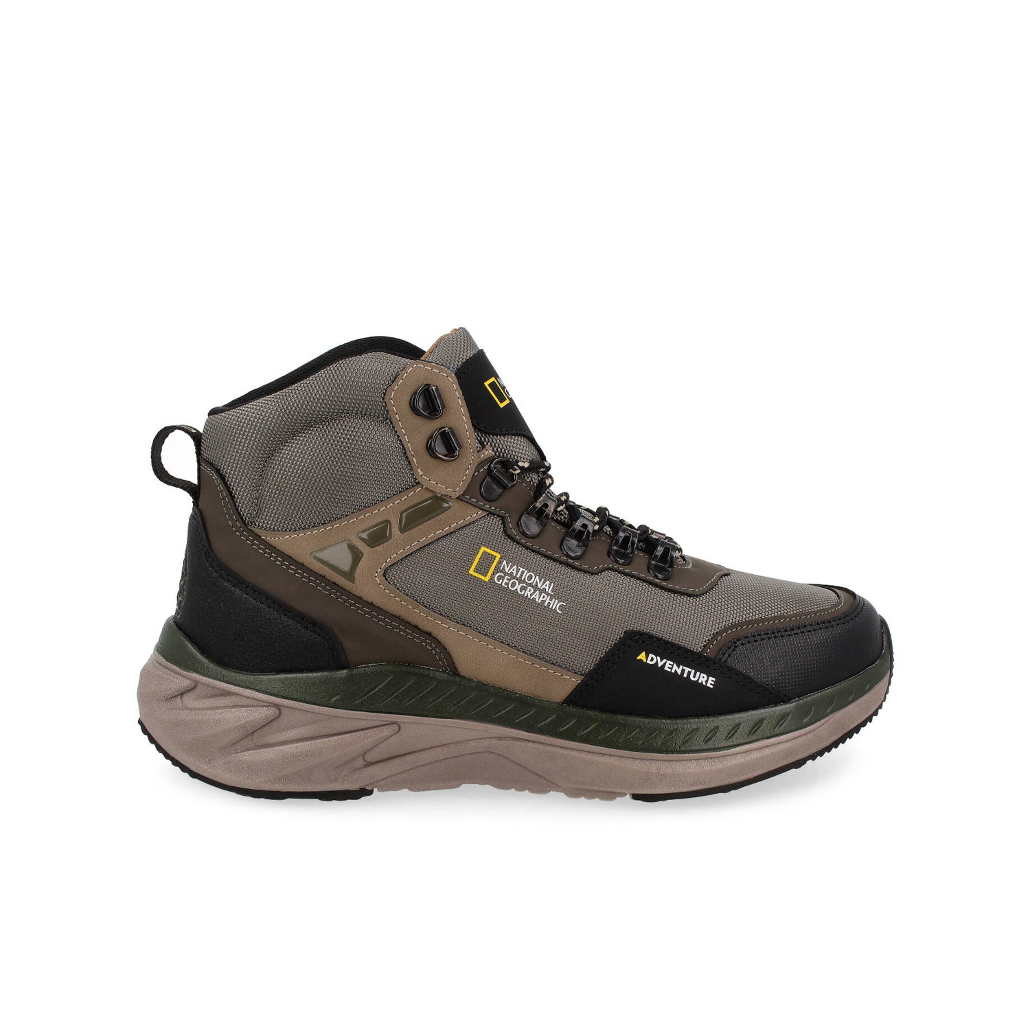 Botin Tipo Industrial National Geographic color Verde Militar para Hombre