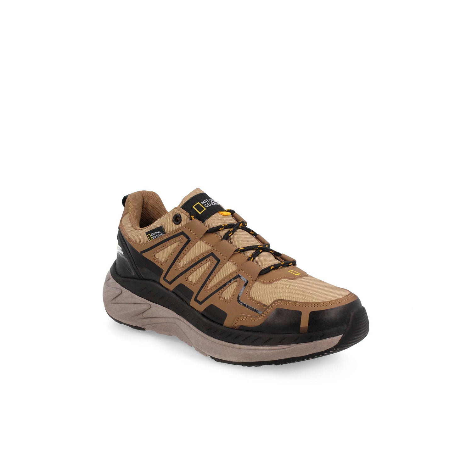 Tenis Urbano National Geographic color Camel Con Negro para Hombre
