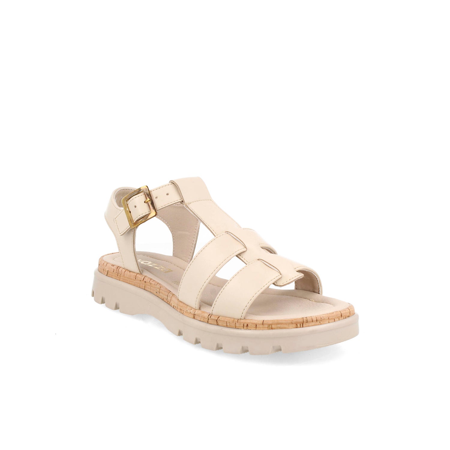 Sandalia Casual Greenlove color Avena para Mujer