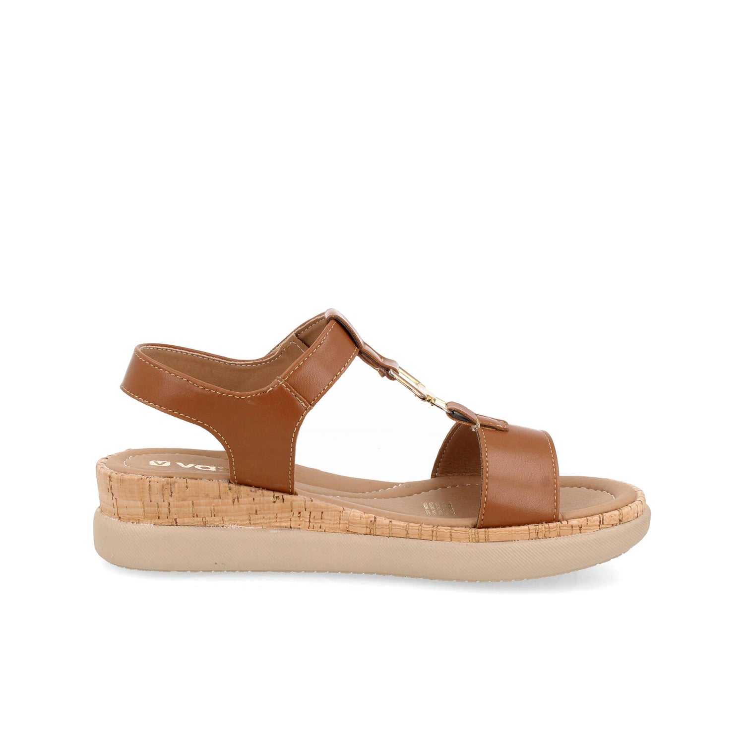 Sandalia Casual Greenlove color Camel para Mujer