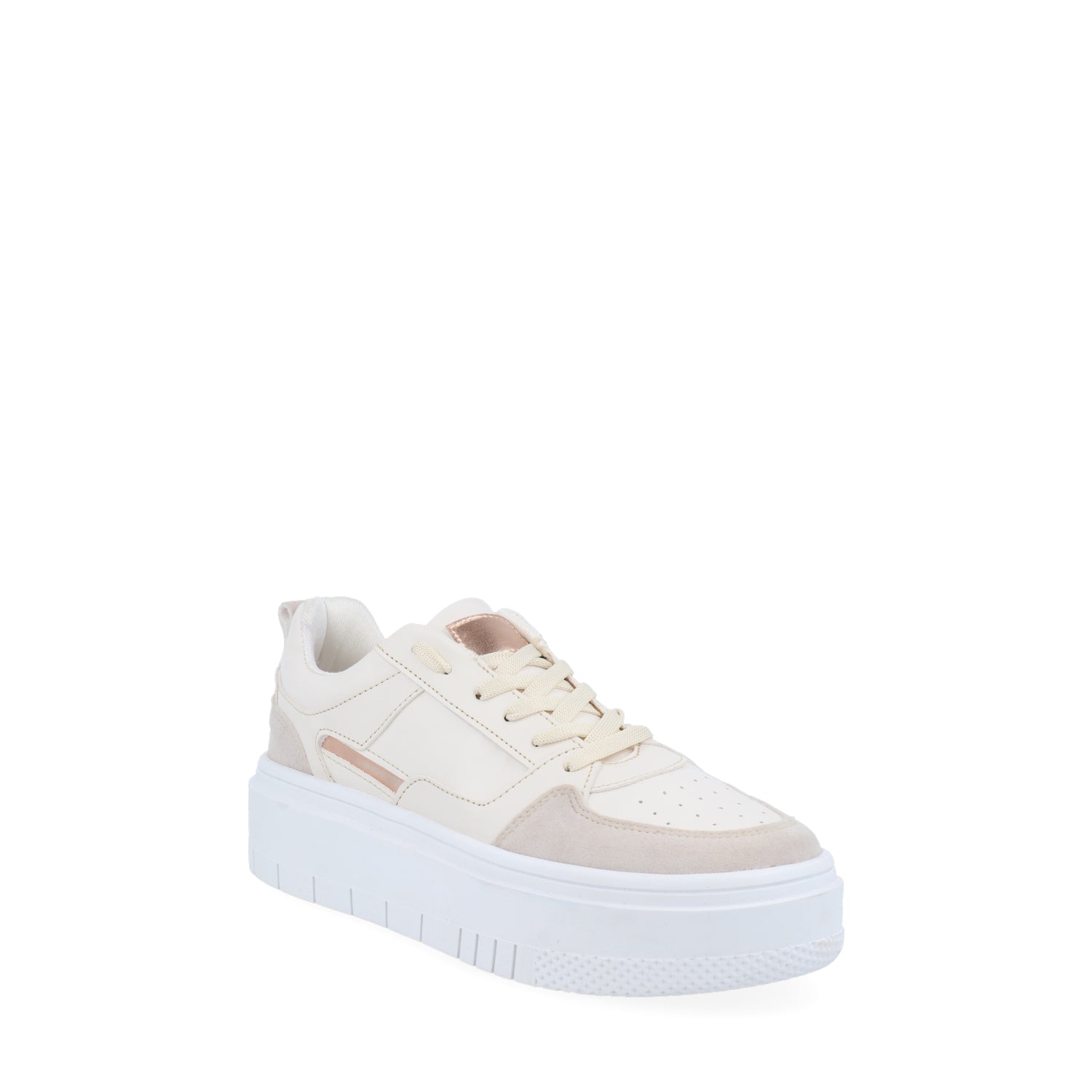 Tenis Estilo Urbano Vazza color Latte para Mujer