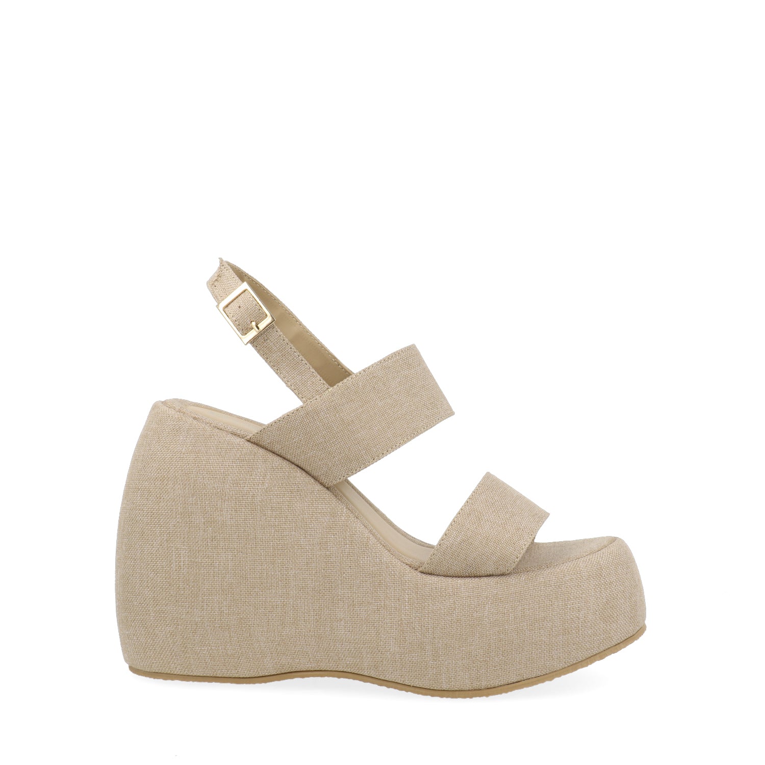 Sandalia de Plataforma Vazza color Beige para Mujer