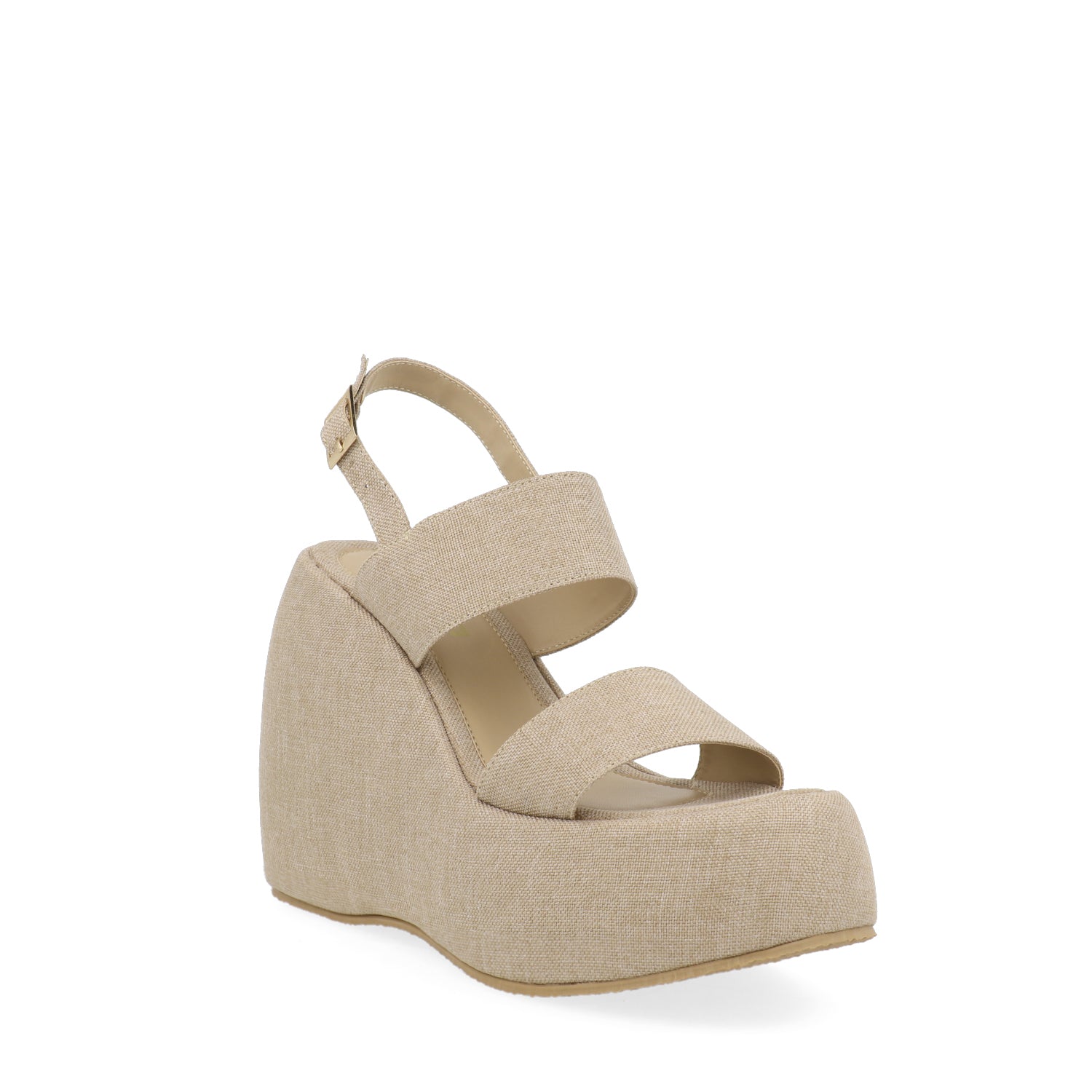 Sandalia de Plataforma Vazza color Beige para Mujer