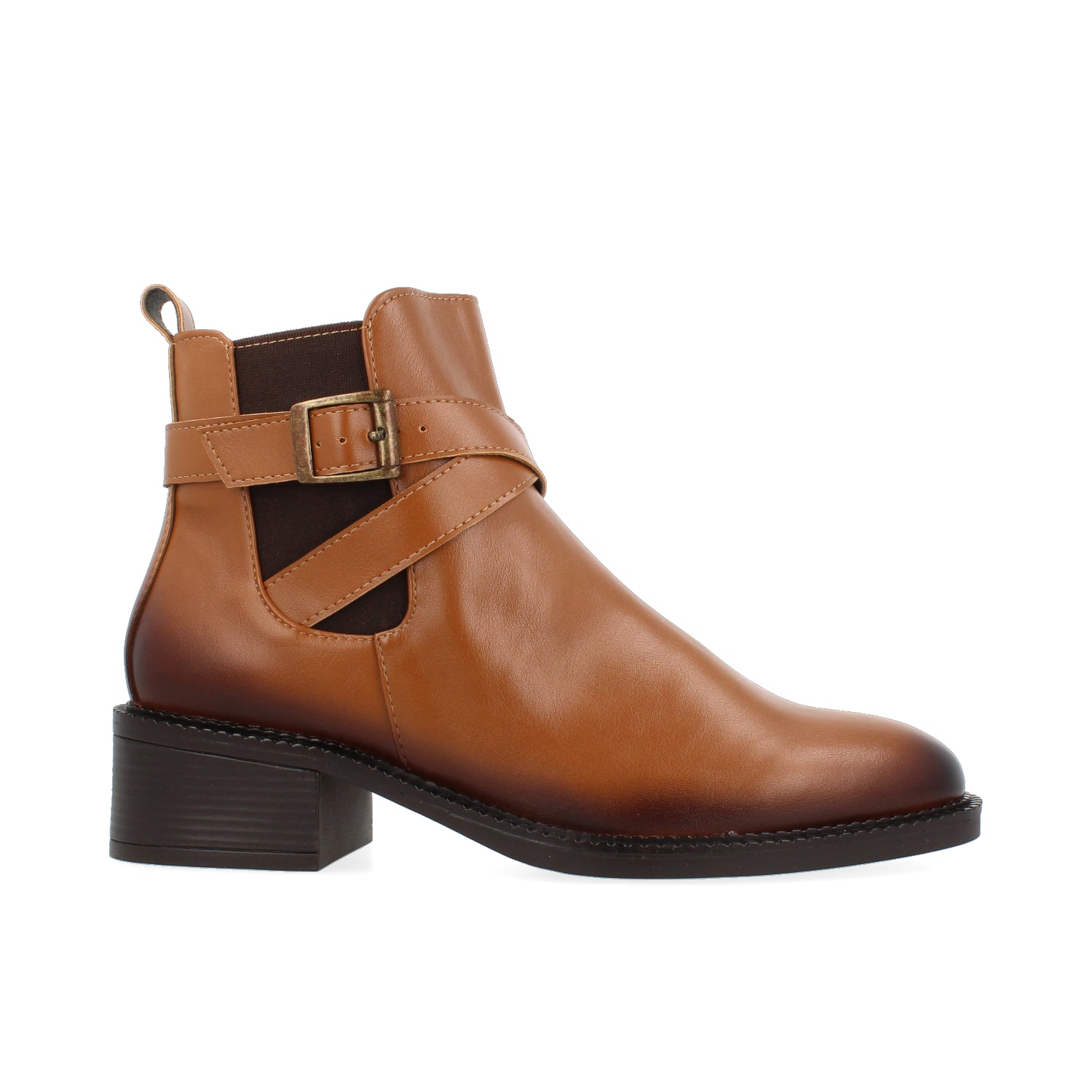Botin Casual Vazza color Camel para Mujer