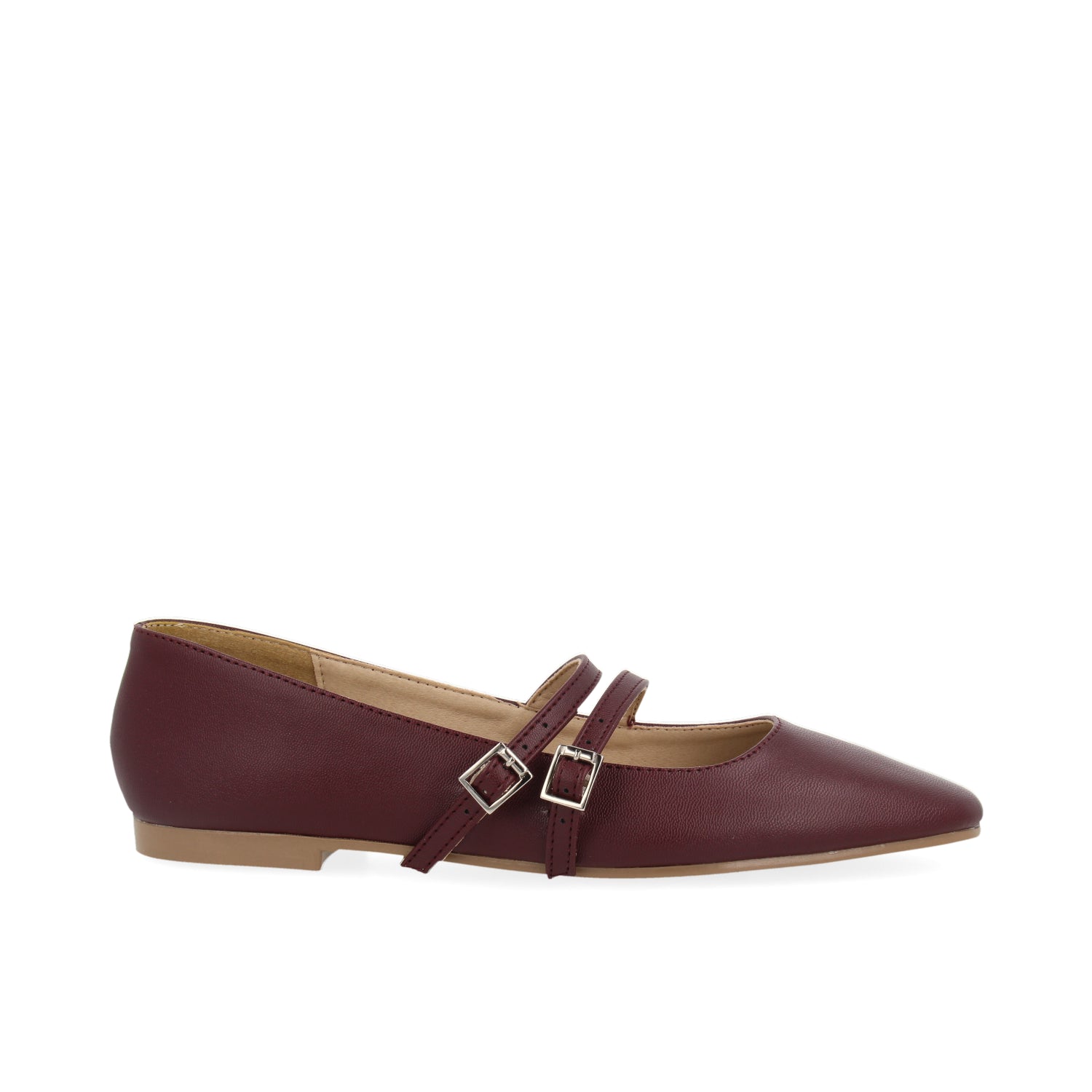 Ballerina Casual Vazza  color Vino para Mujer