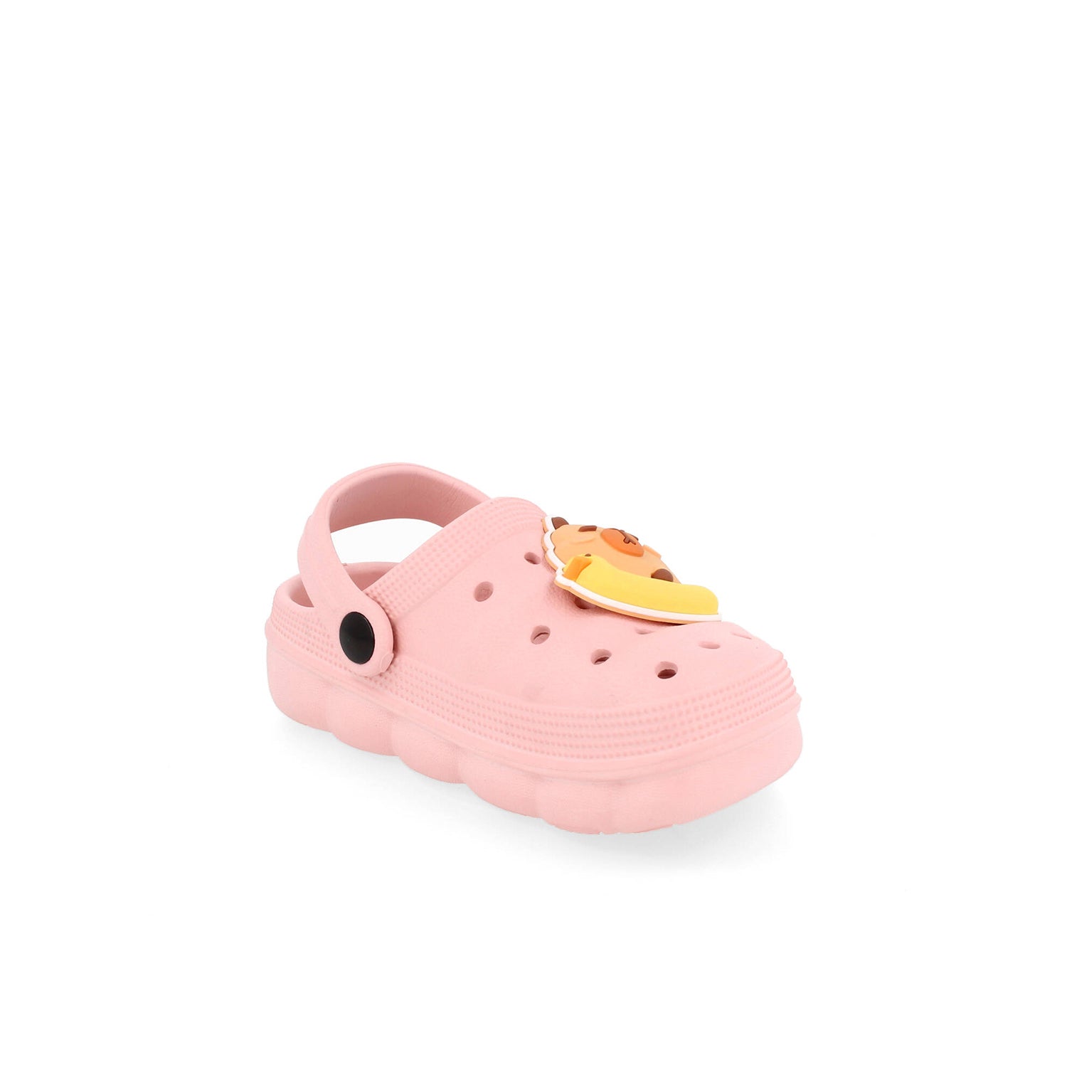 Sandalia de Playa Vazza color Rosa con Pin de Capibara para Niña