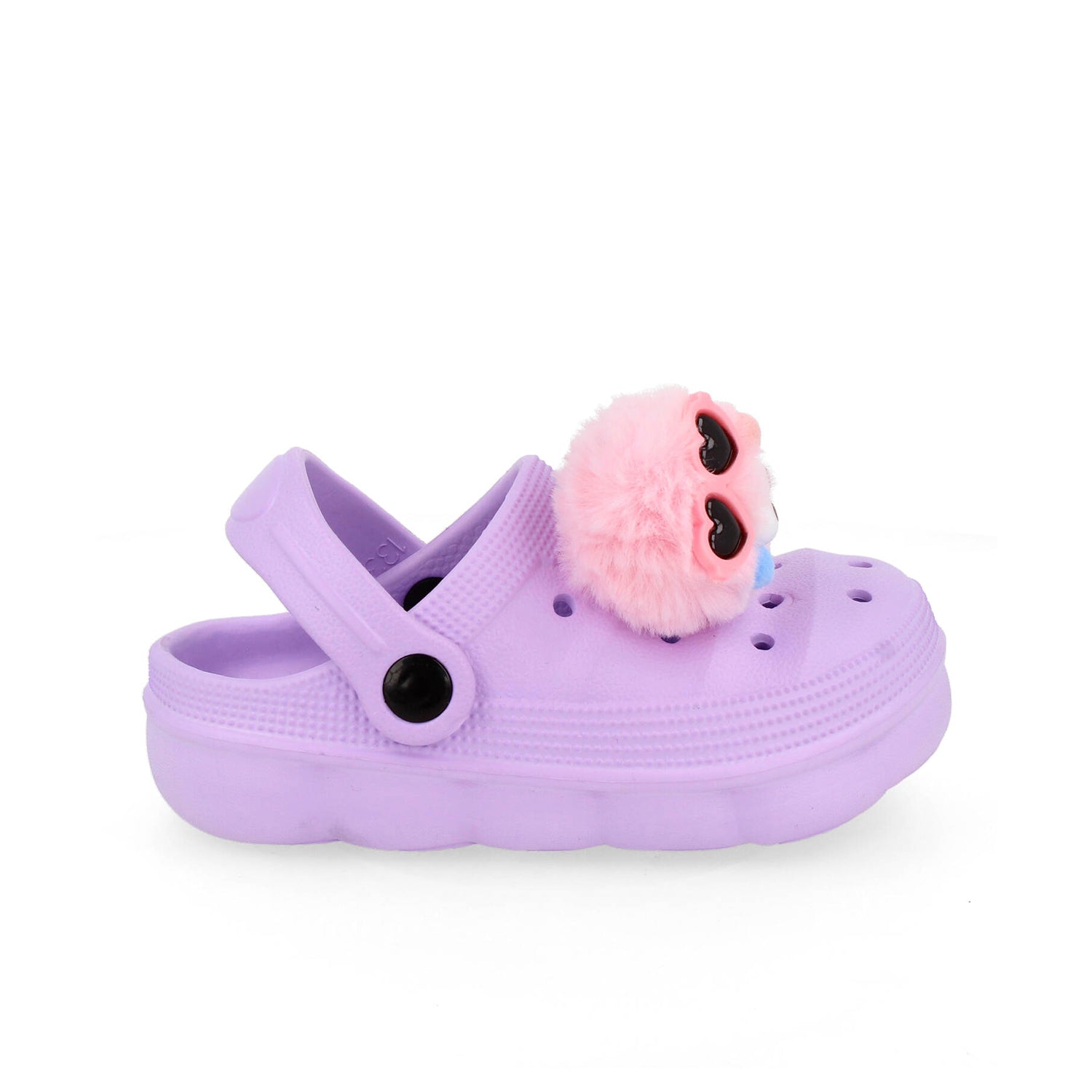 Sandalia de Playa Vazza color Lila con pompón para Niña