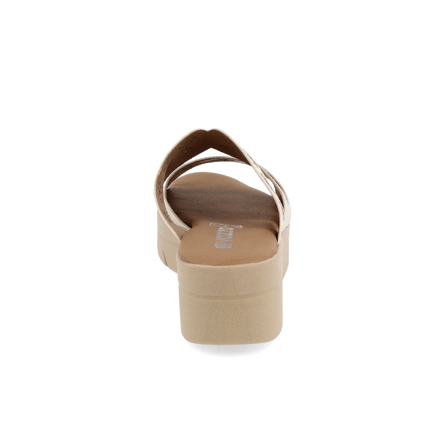 Sandalia Casual Vazza color Latte para Mujer