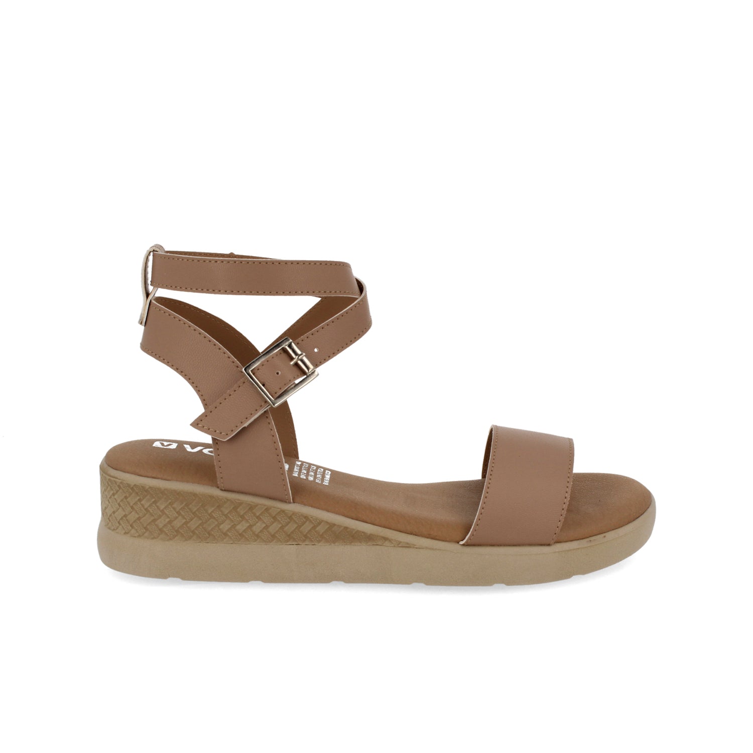 Sandalia Casual Vazza color Maquillaje para Mujer