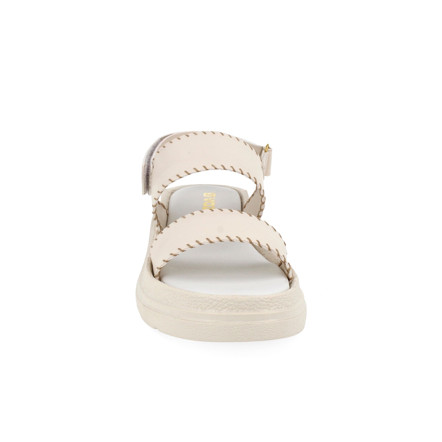 Sandalia Casual Vazza color Latte para Mujer