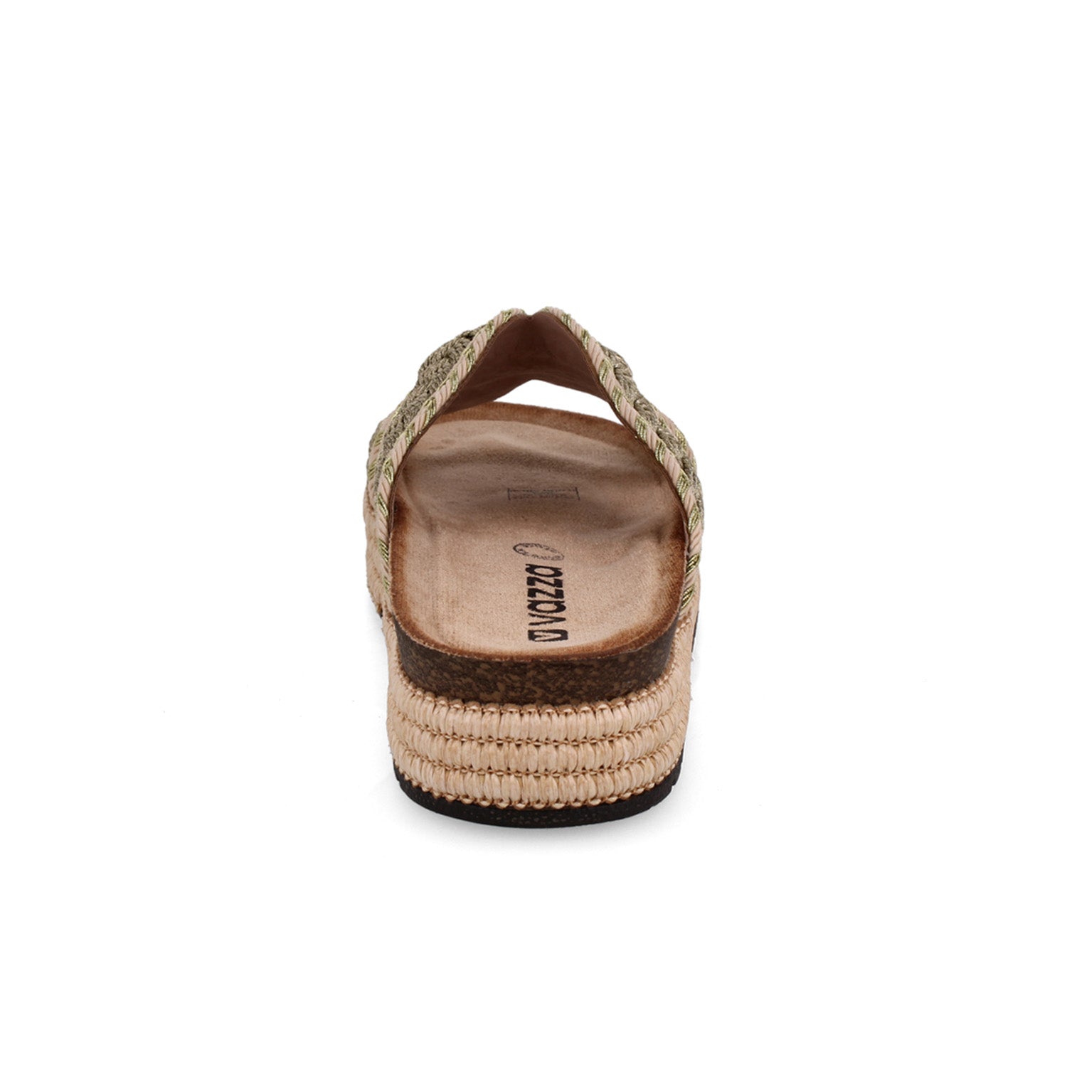 Sandalia Casual Vazza color Oro para Mujer