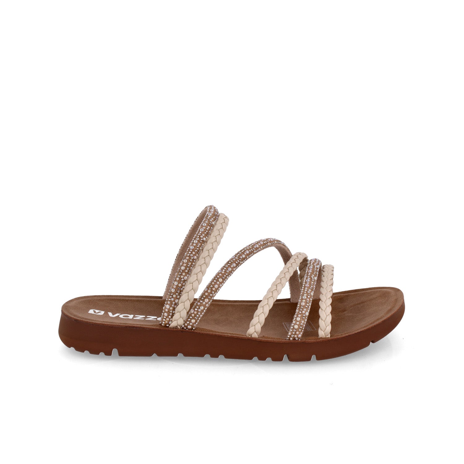 Sandalia Casual Vazza color Blanco para Mujer