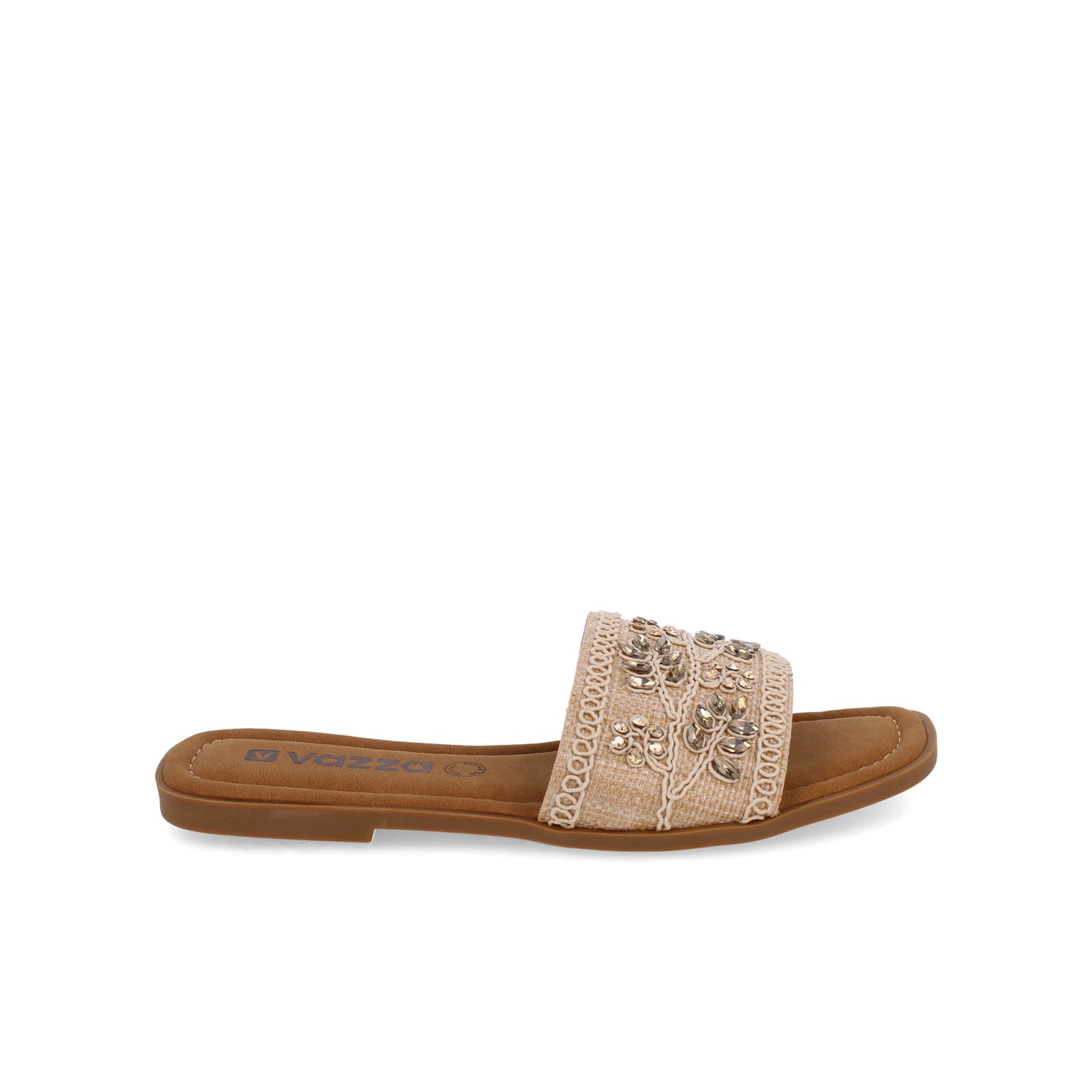 Sandalia Casual Vazza color Oro para Mujer