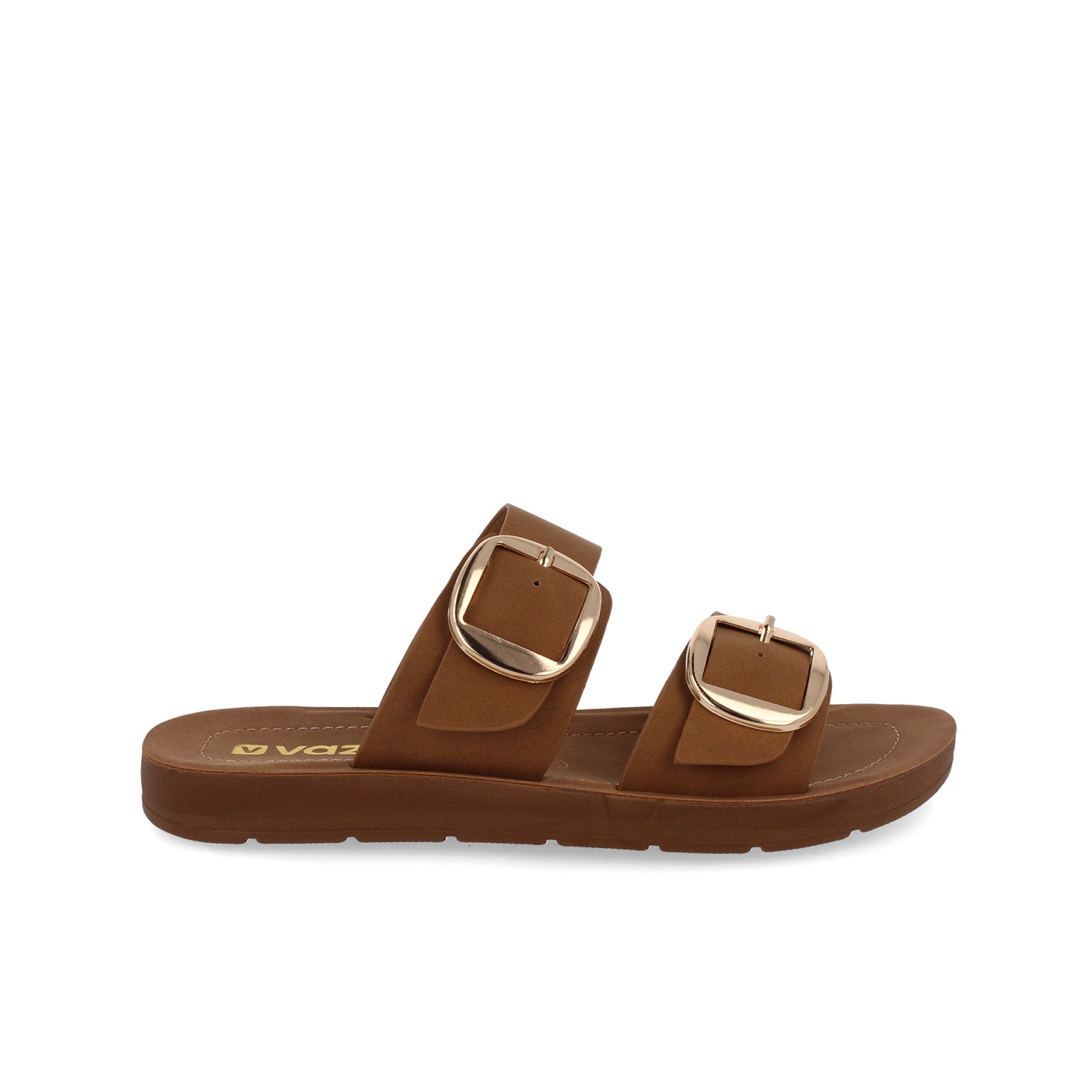 Sandalia Casual Vazza color Camel para Mujer