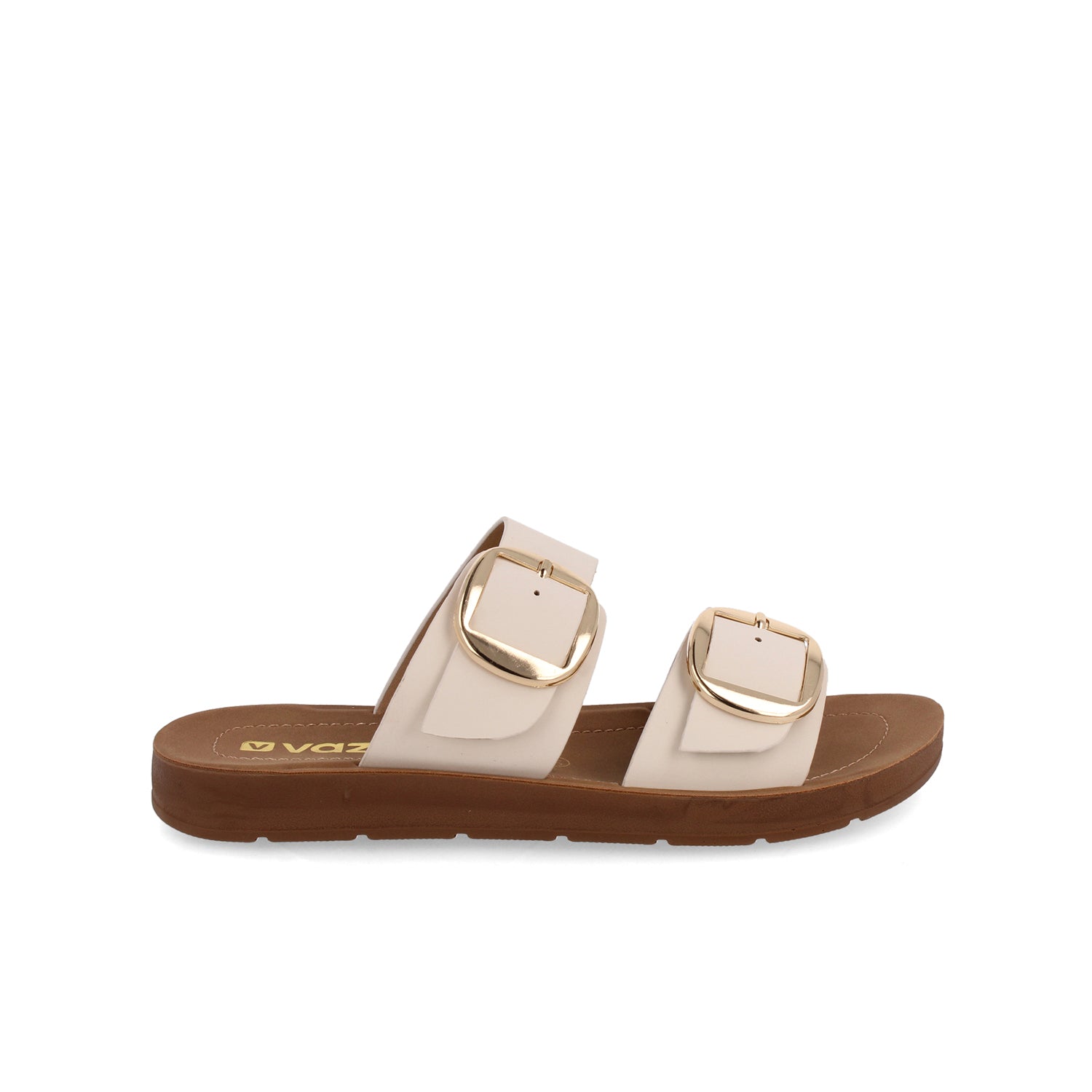 Sandalia Casual Vazza color Latte para Mujer