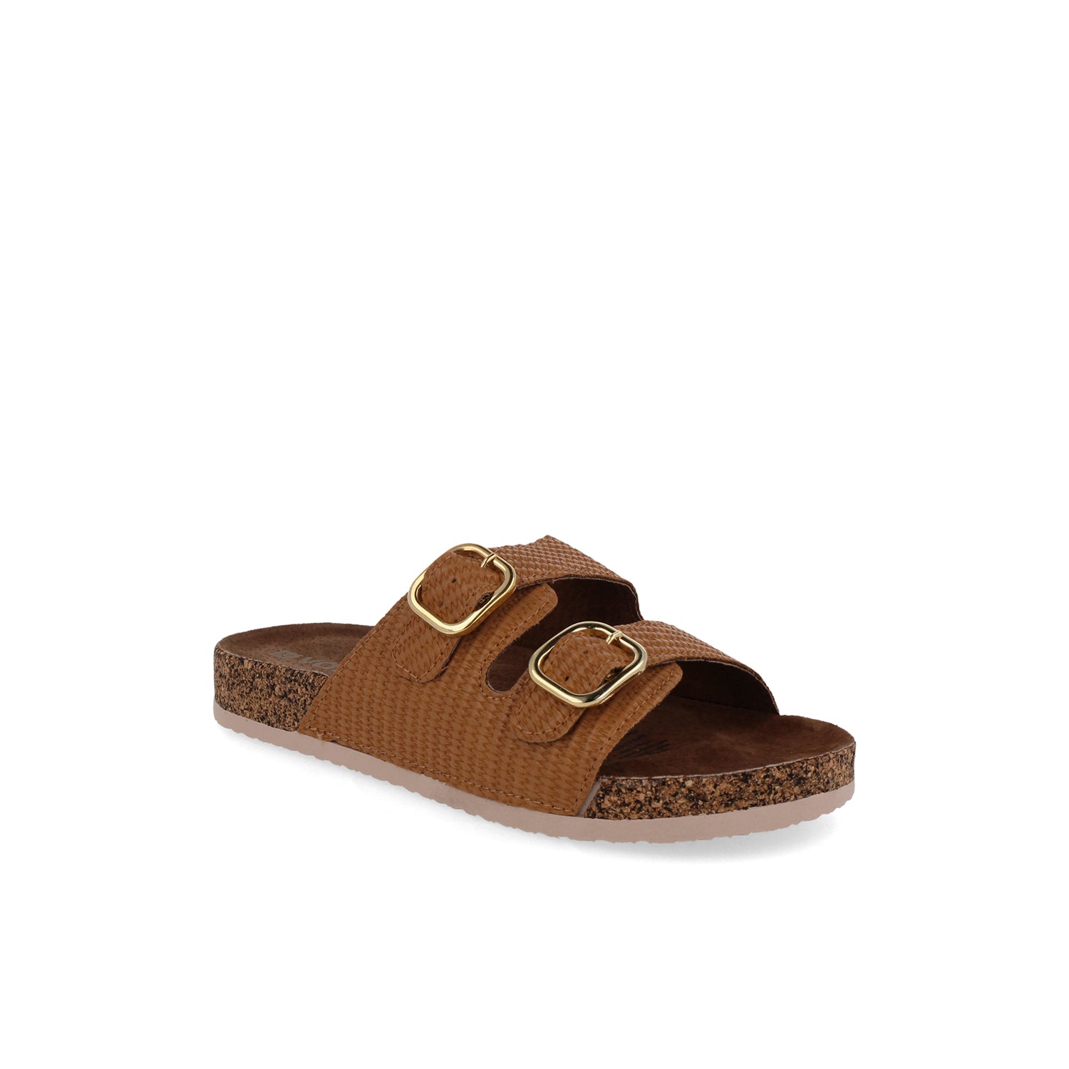 Sandalia Casual Vazza color Camel para Mujer