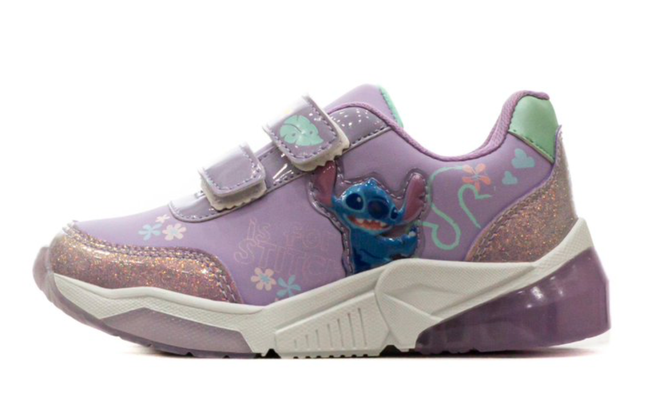 Tenis Vazza color Lila Stich para Junior Niña
