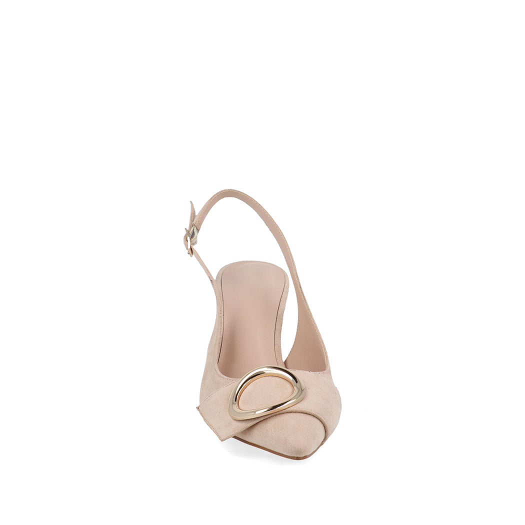 Zapatilla De Vestir Vazza color Nude para Mujer