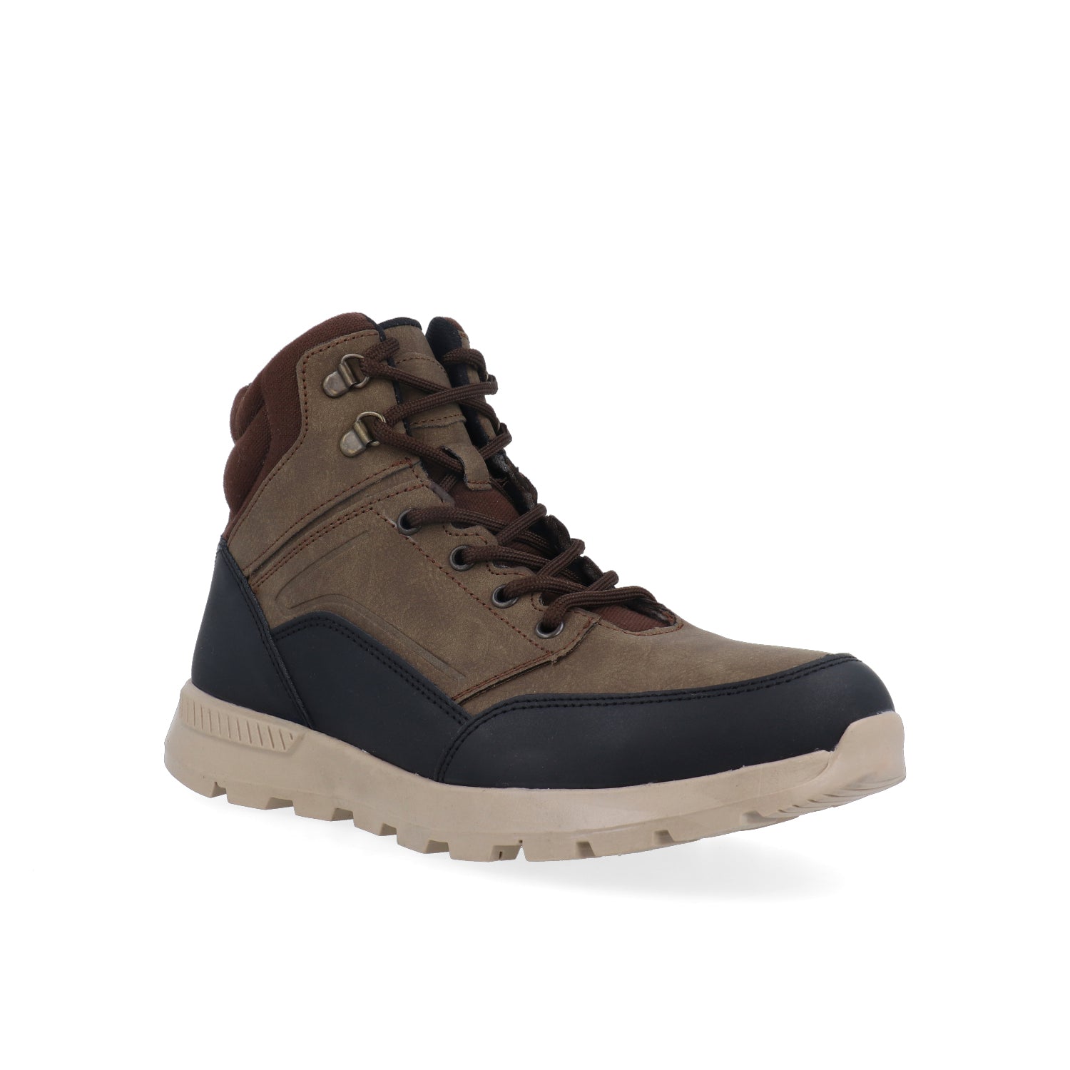 Botin Tipo Industrial Vazza color Café para Hombre