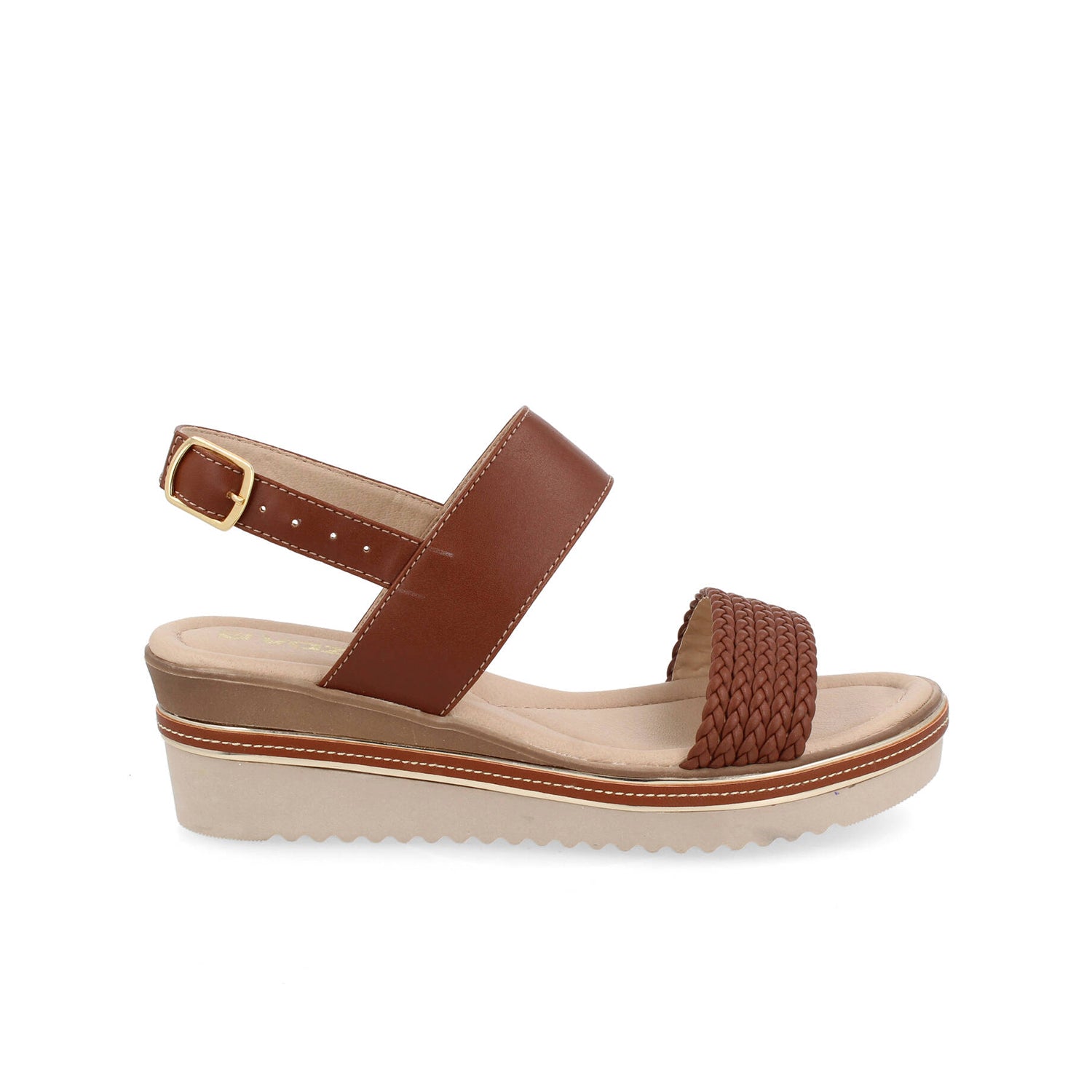 Sandalia Casual Gilardi color Tan para Mujer