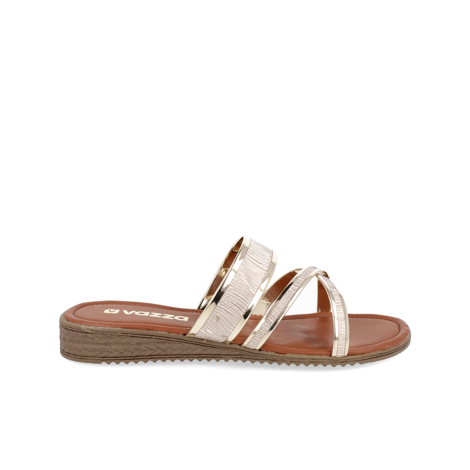 Sandalia Casual Gilardi color Oro para Mujer