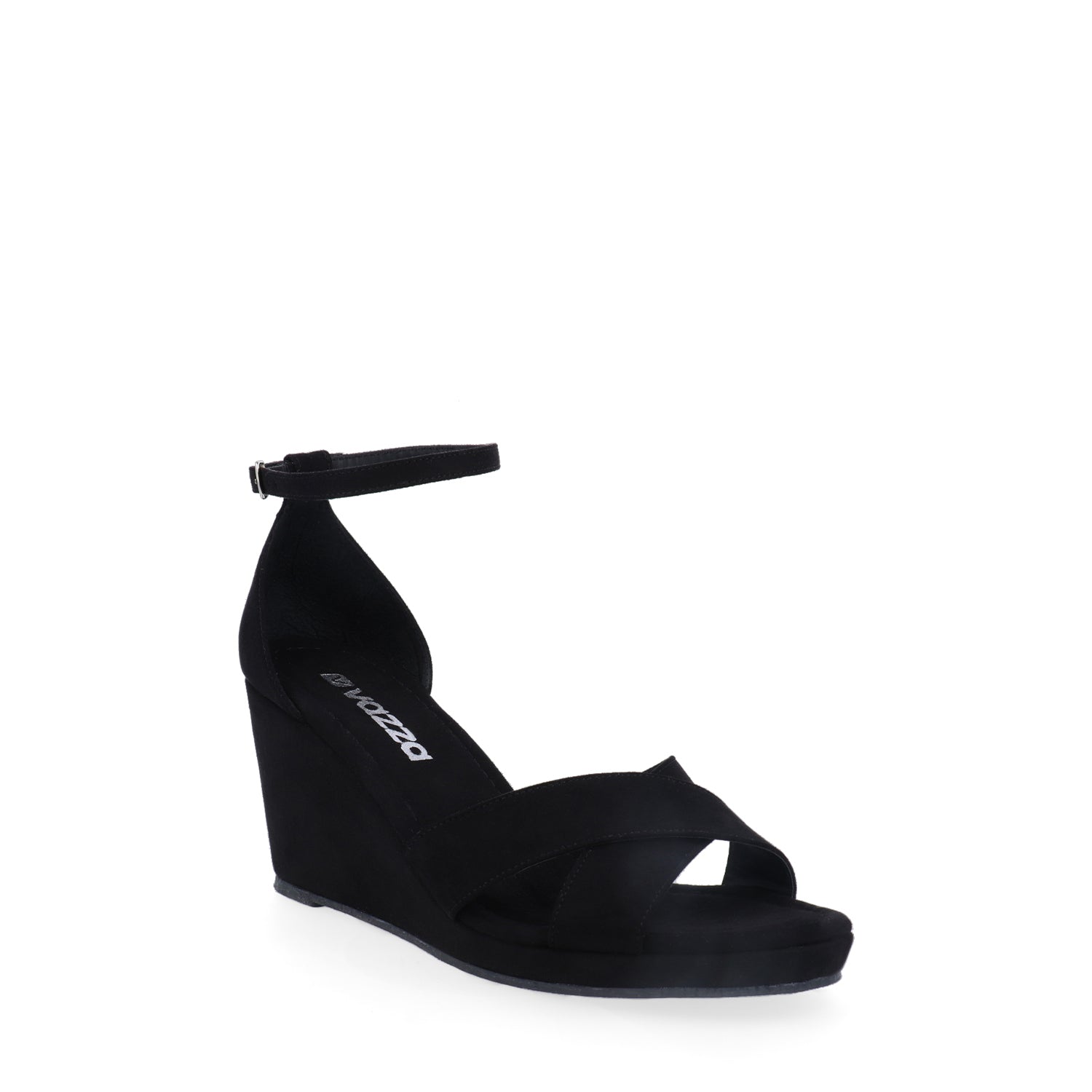 Sandalia de TacÃ³n Vazza color Negro para Mujer