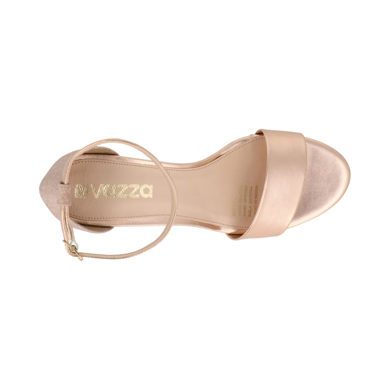 Sandalia Casual Vazza color Oro para Mujer