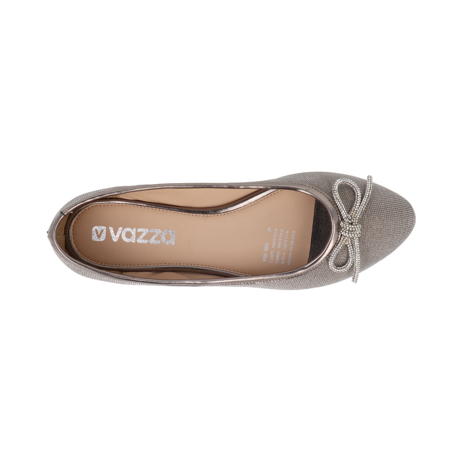 Ballerina de Vestir Vazza color Gris para Mujer