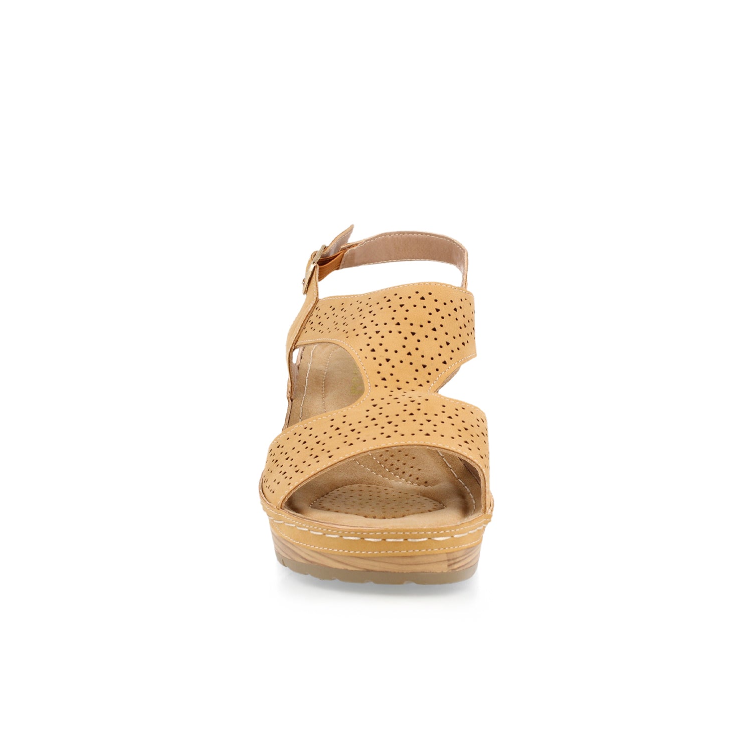 Sandalia Casual Vazza color Camel para Mujer