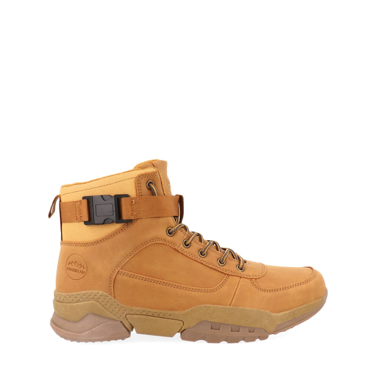 Bota Estilo Industrial Vazza color Camel para Hombre