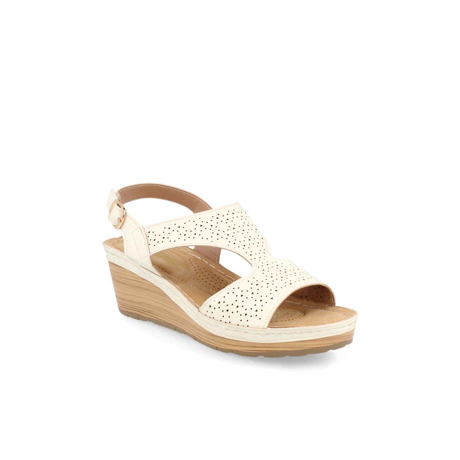 Sandalia Casual Vazza color Blanco para Mujer