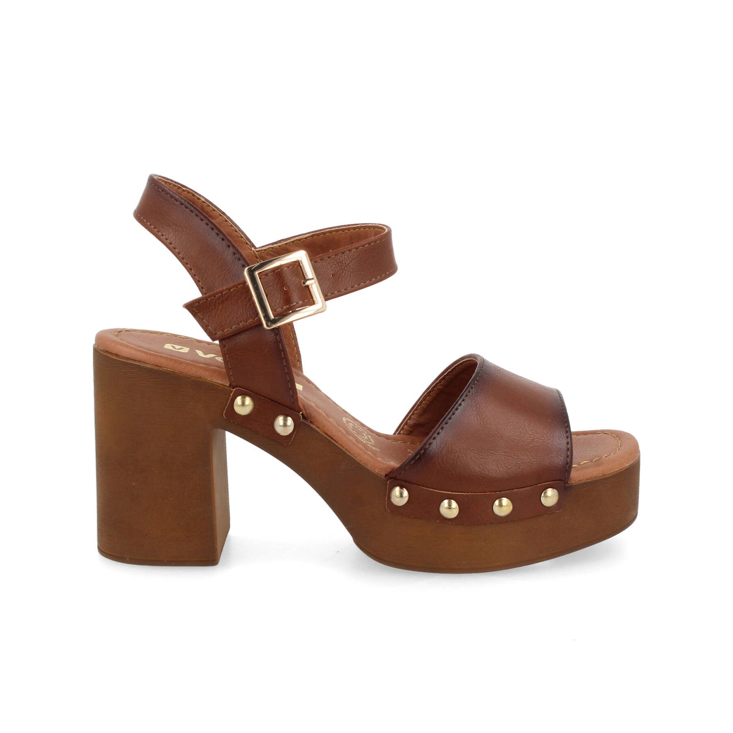 Sandalia Casual Milagros color Camel para Mujer