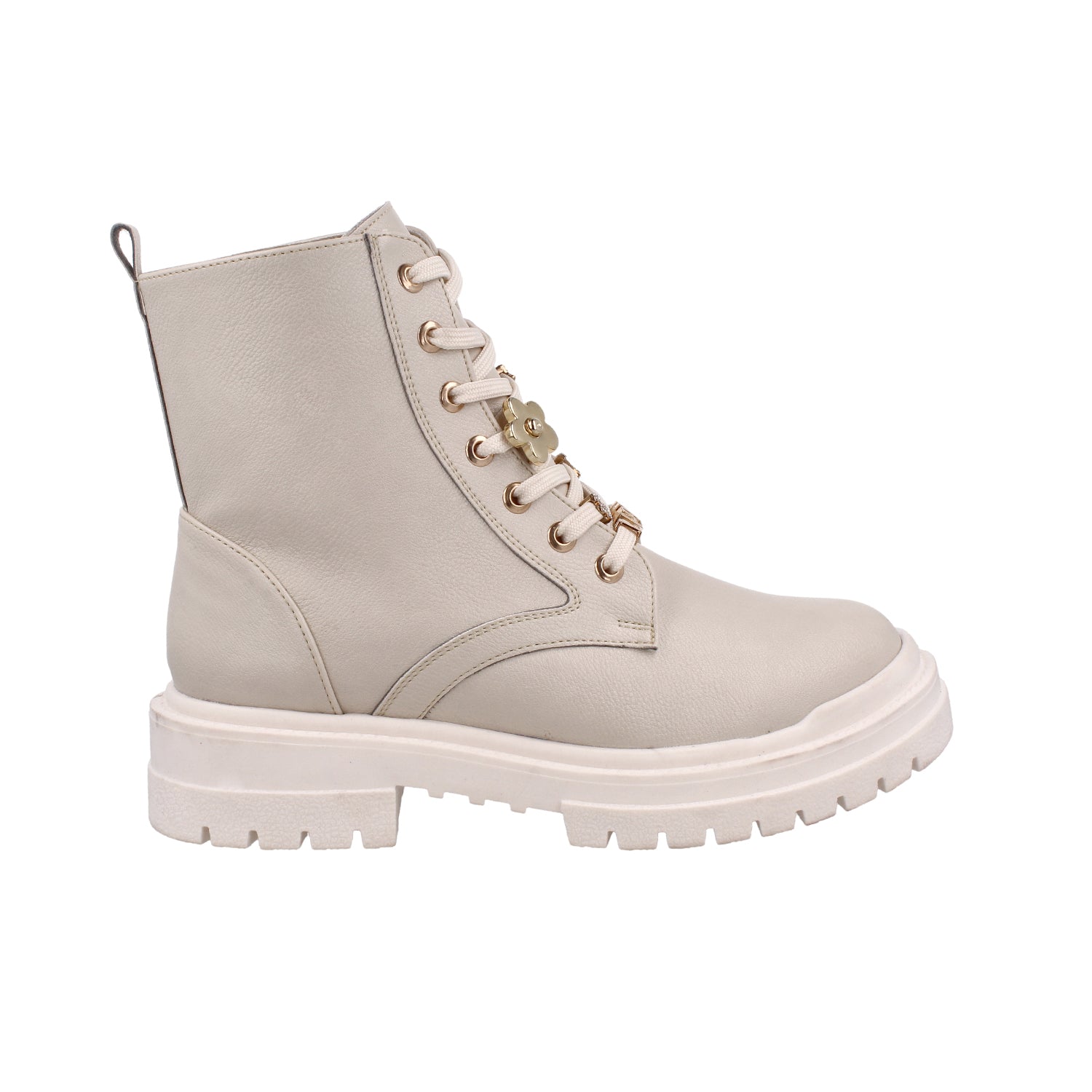Botin Casual Vazza color Latte para Mujer