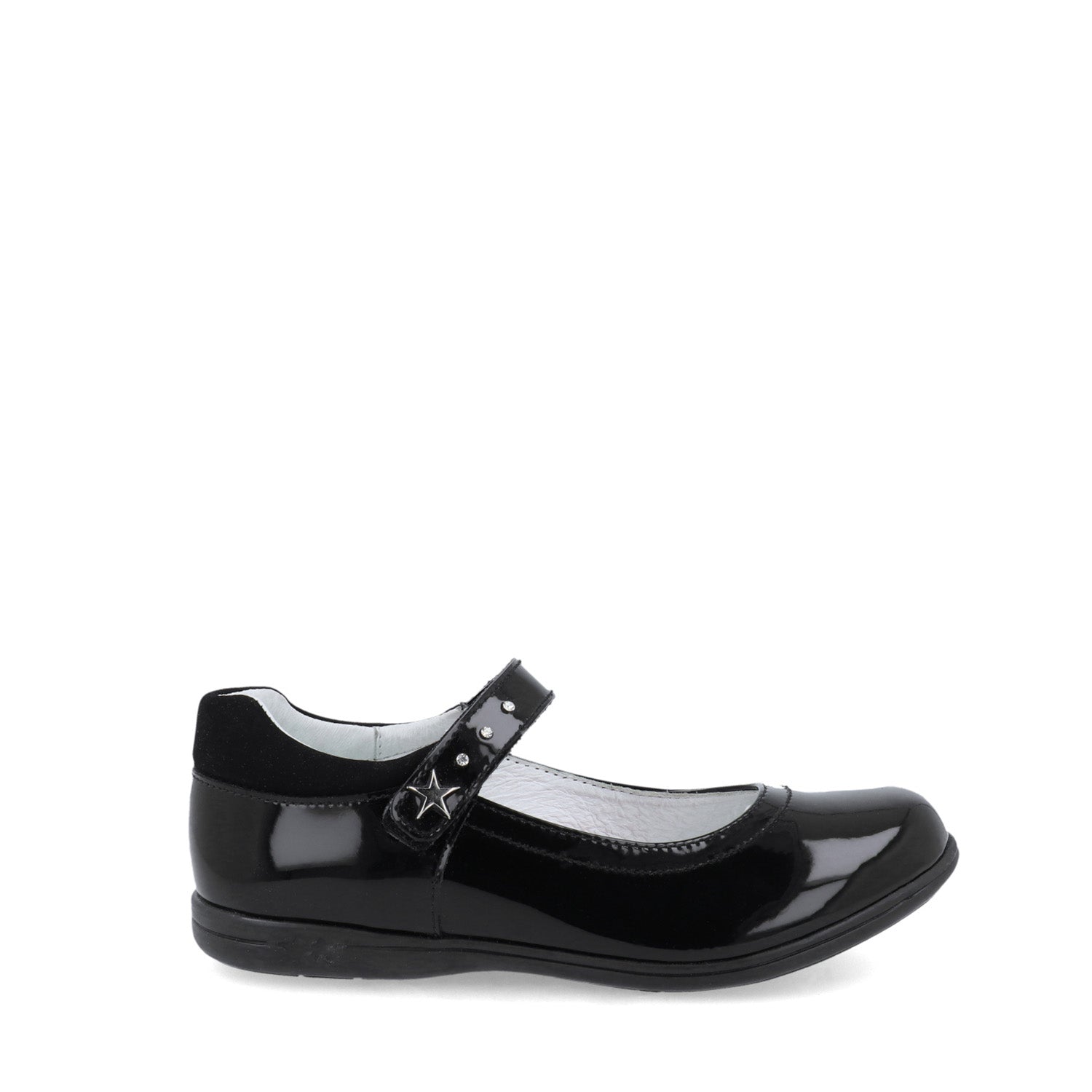 Balerina Casual Karsten color Negro Charol para Junior Niña