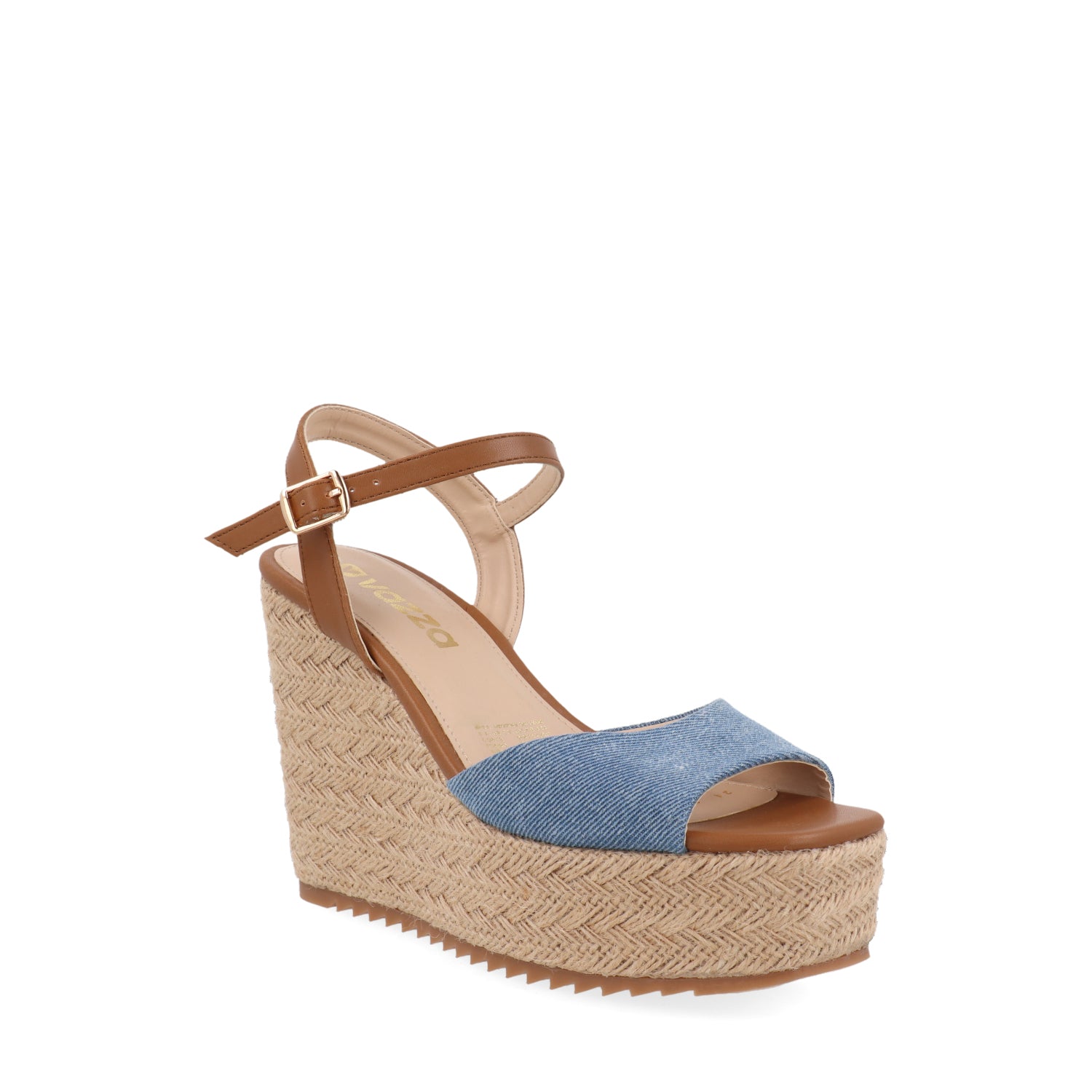 Sandalia Casual Vazza color Azul para Mujer