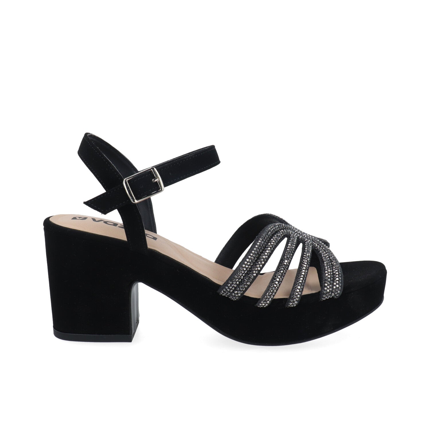 Zapatilla de Fiesta Vazza color Negro para Mujer