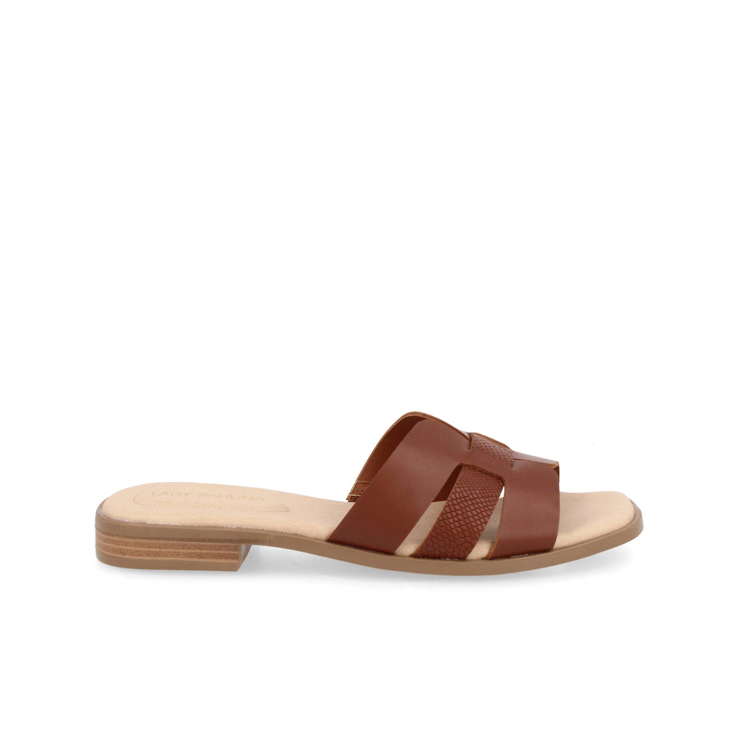 Sandalia Casual Vazza color Cognac para Mujer