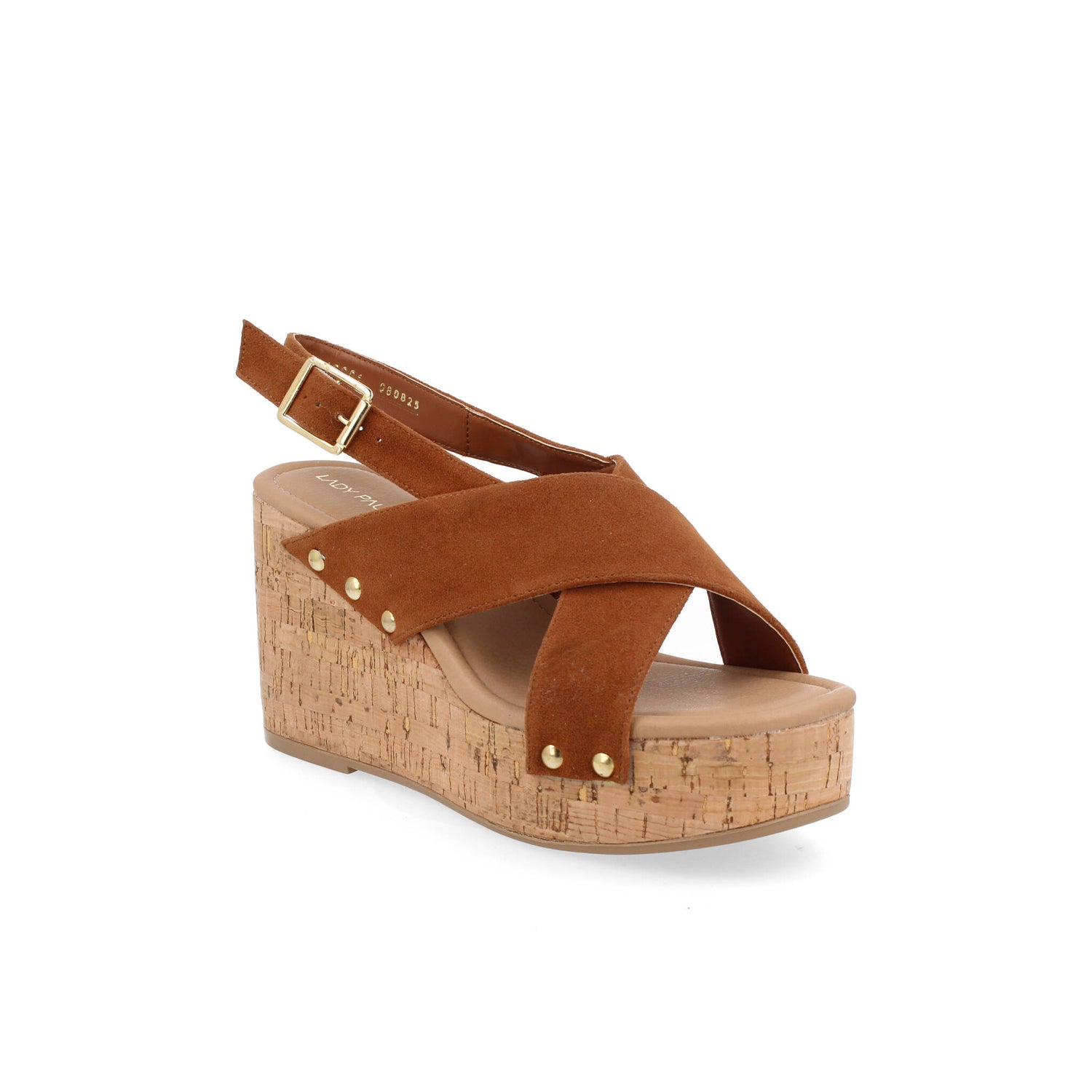 Sandalia Casual Vazza color Cognac para Mujer