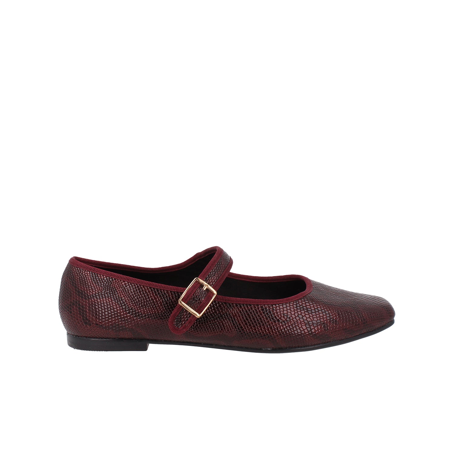 Ballerina Casual Lady Paulina color Vino para Mujer