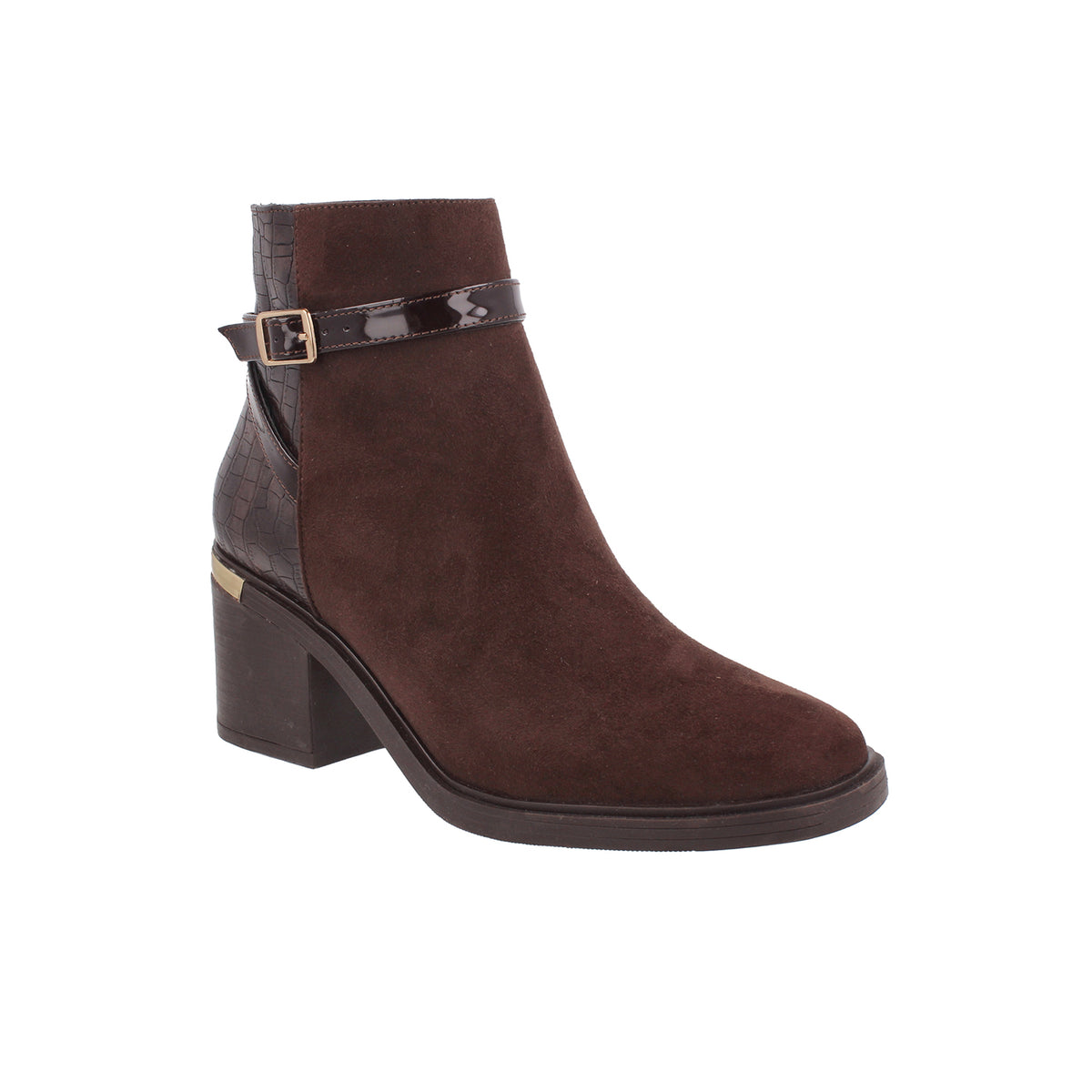 Botin Casual Lady Paulina color Cafe para Mujer