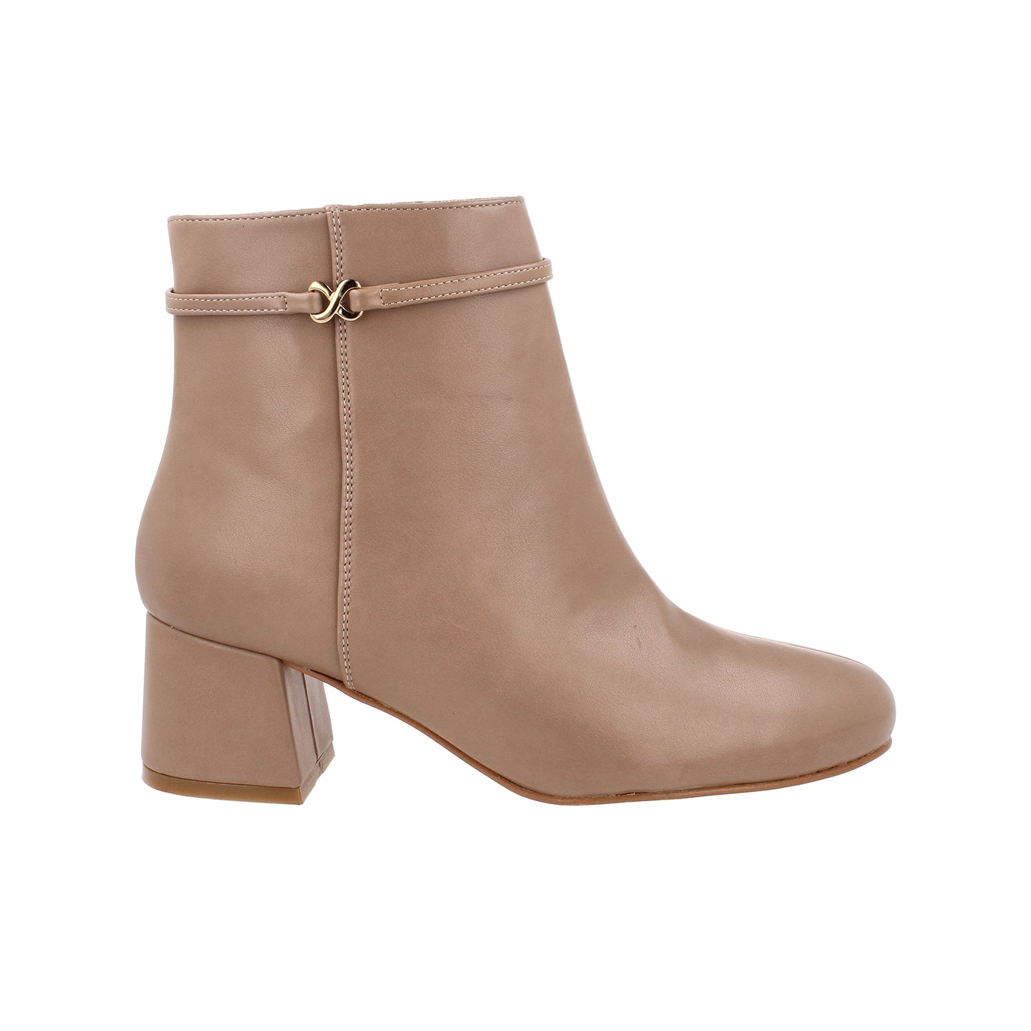 Botin Casual Lady Paulina color Beige para Mujer